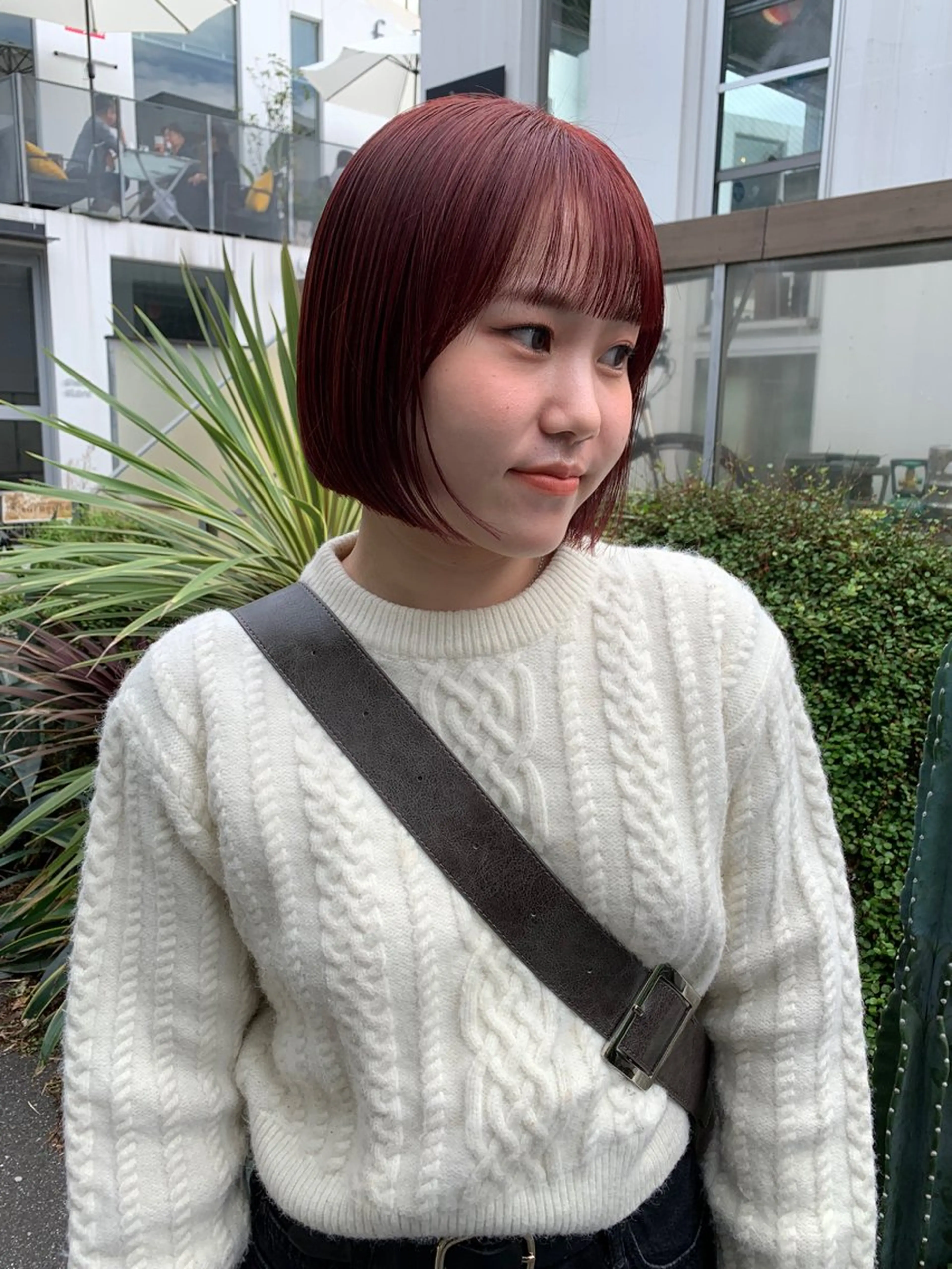 ショート ボブ カット ヘアカラー log所属・ボブ/顔まわりカット 💫大澤奈緒美のヘアスタイル