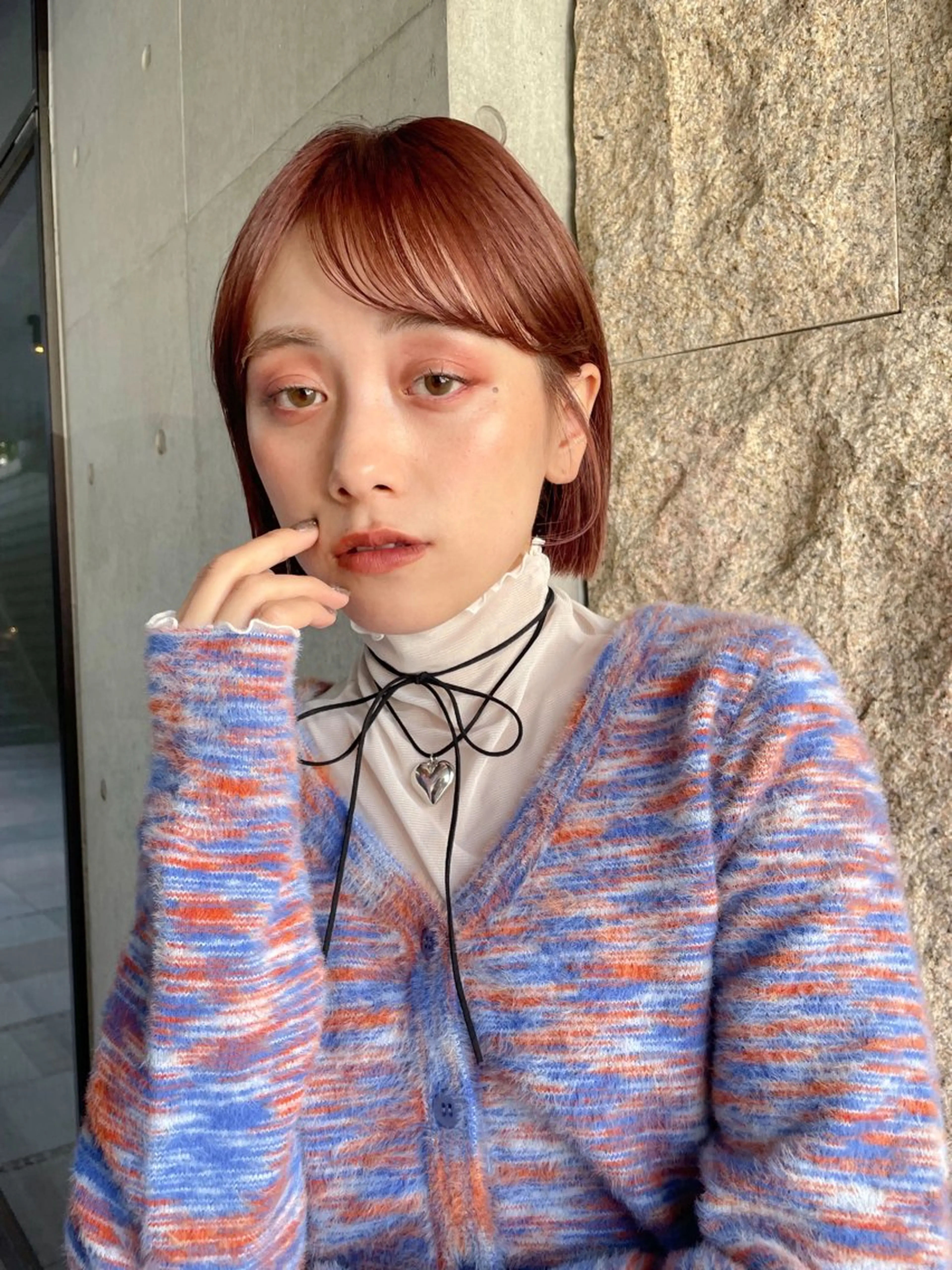 ショート カラー レイヤー/ブリーチ /暖色/ゆきなのヘアスタイル