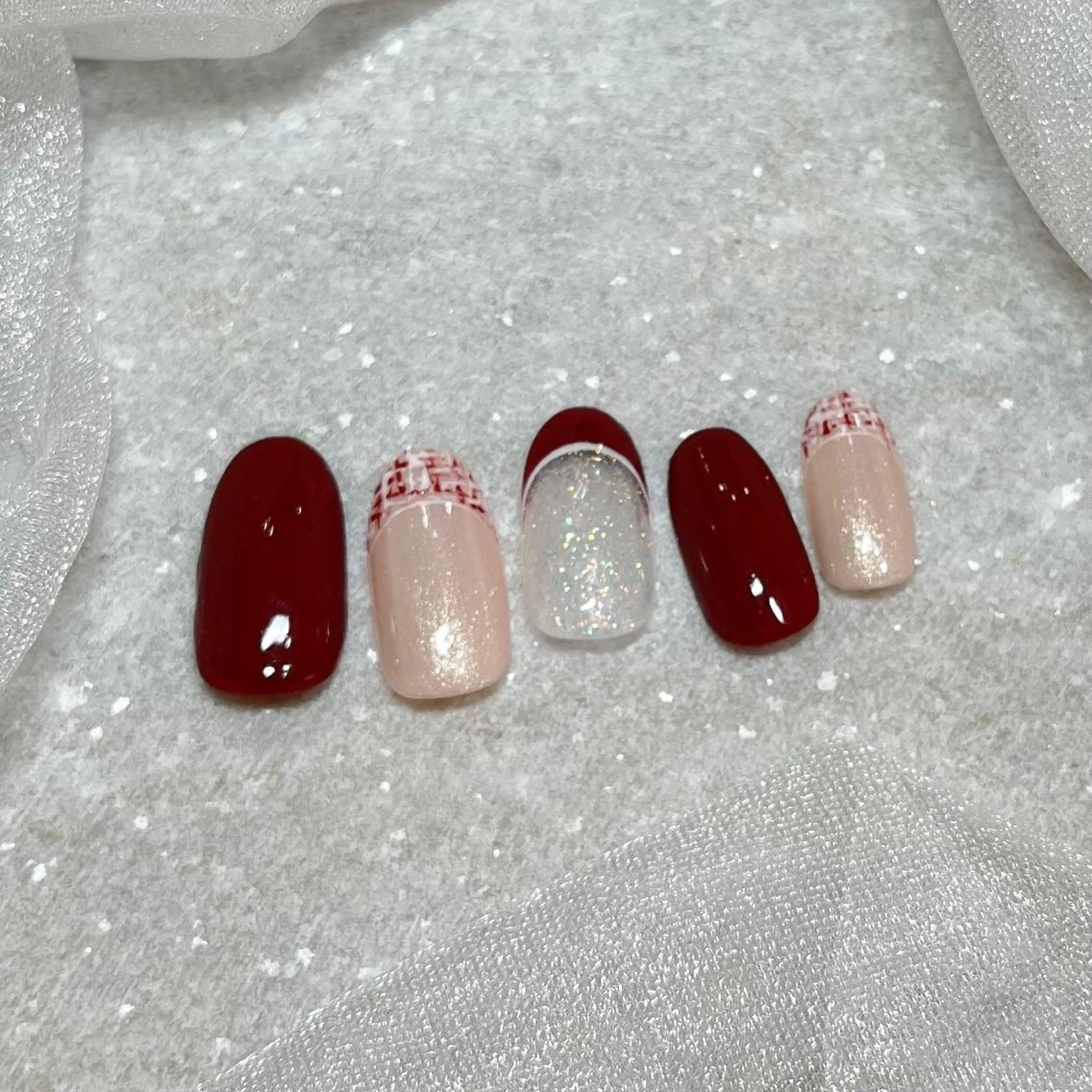 ネイル ニュアンスネイル 冬ネイル ハンドネイル Salon Ｋのネイルデザイン