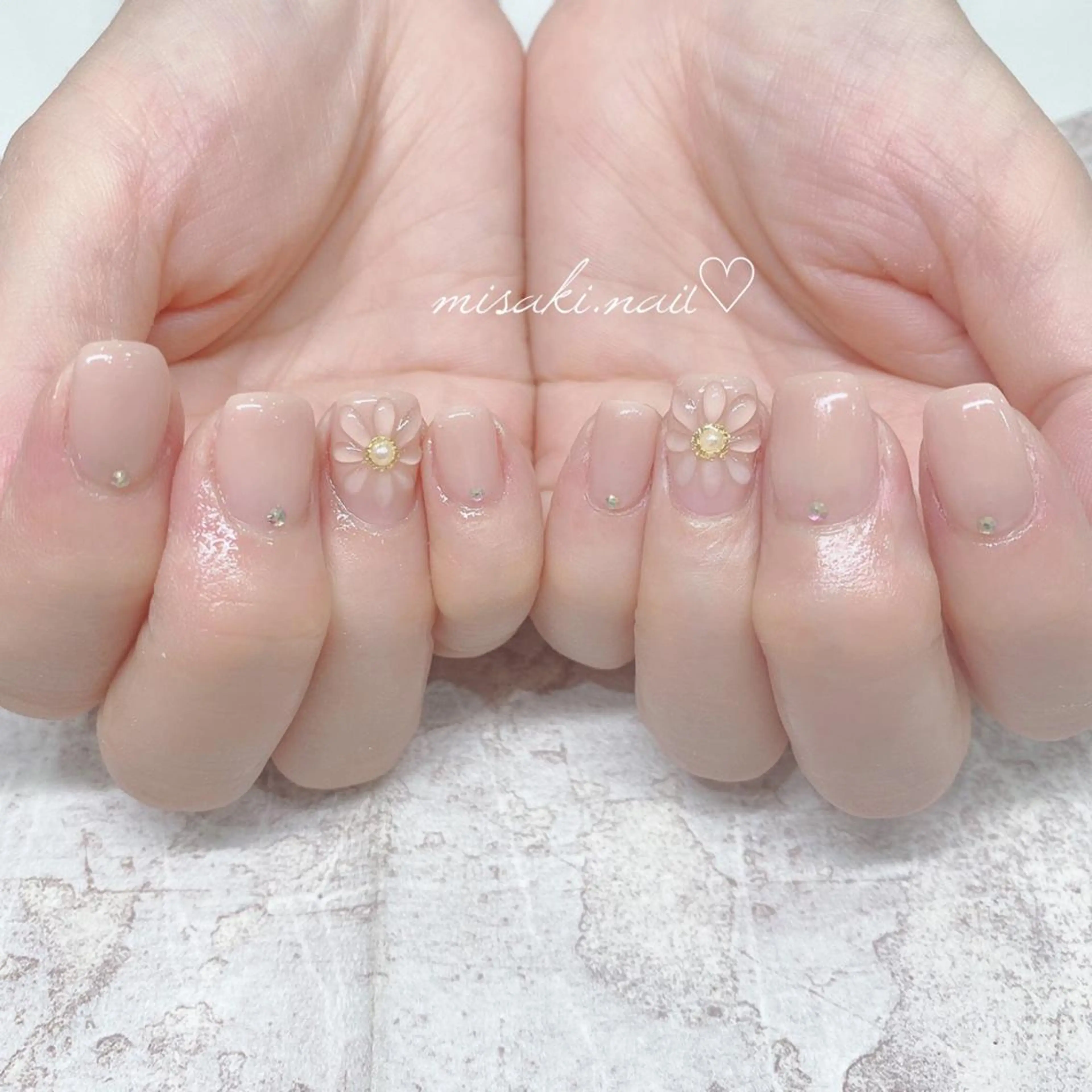 ネイル 韓国ネイル ワンホンネイル ハンドネイル nailsalon miinailsのネイルデザイン
