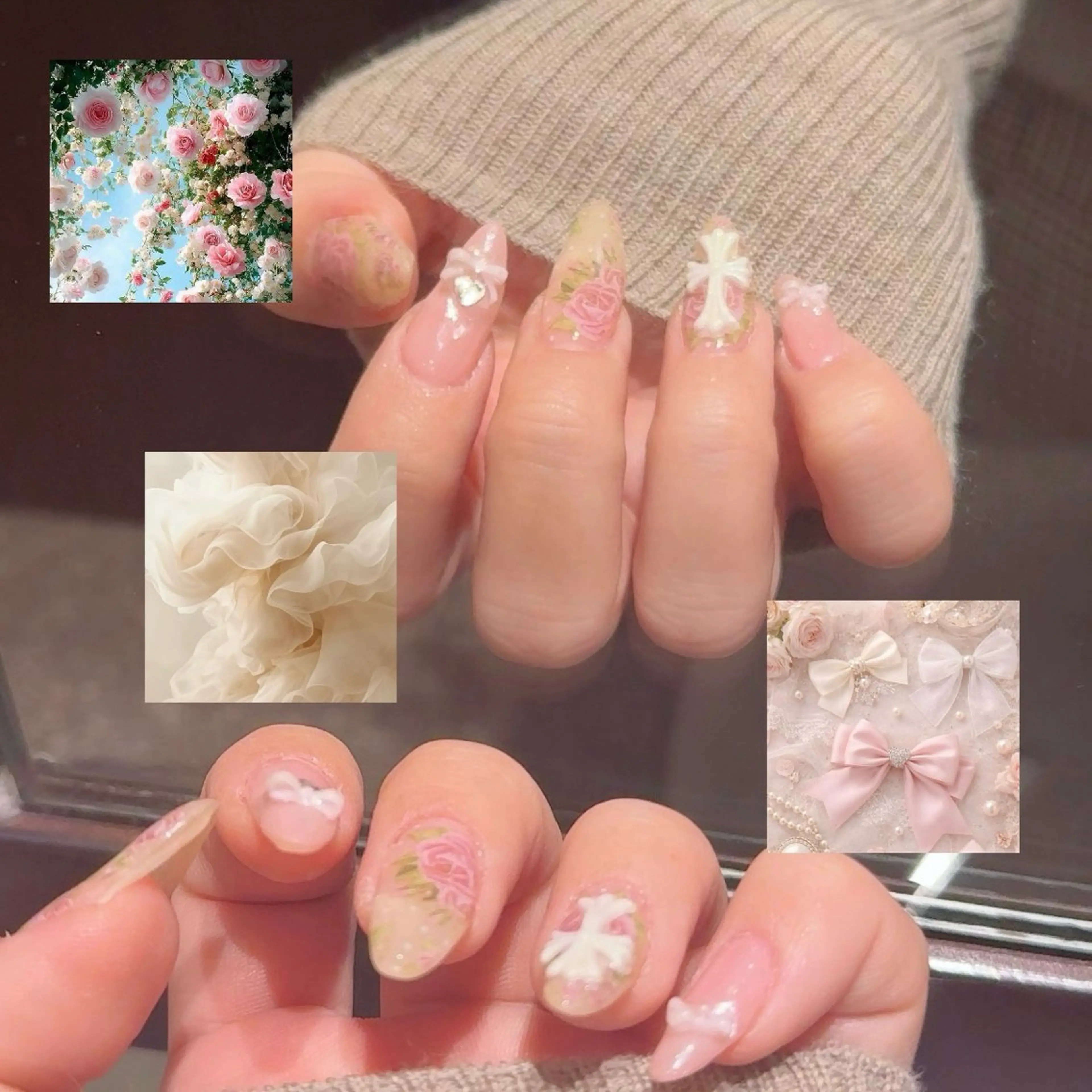 ネイル 持ち込み やなじ 🦊🦋のネイルデザイン