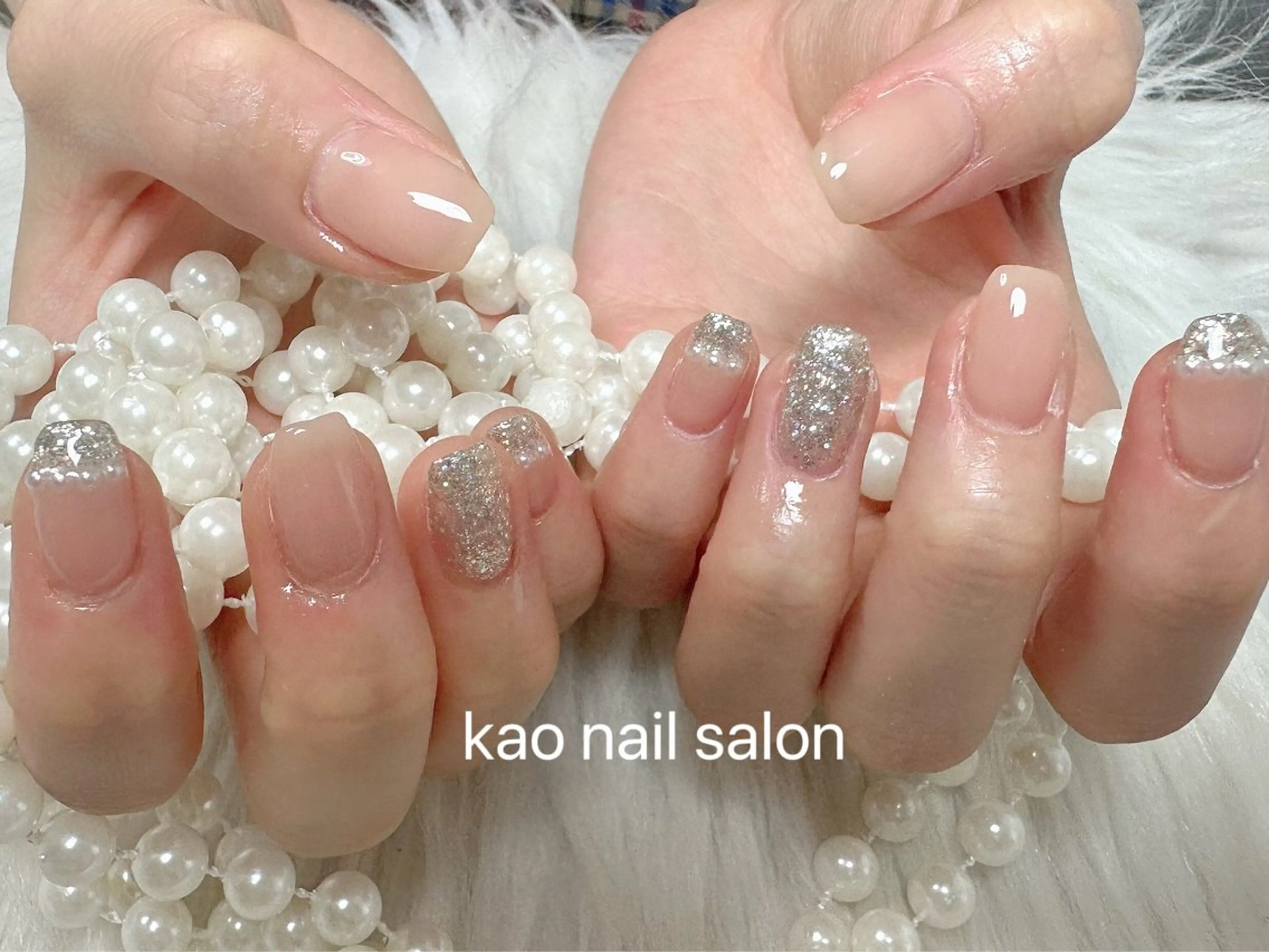ネイル ジェルネイル パラジェル ハンドネイル kao nail マグネット/長さだしのネイルデザイン