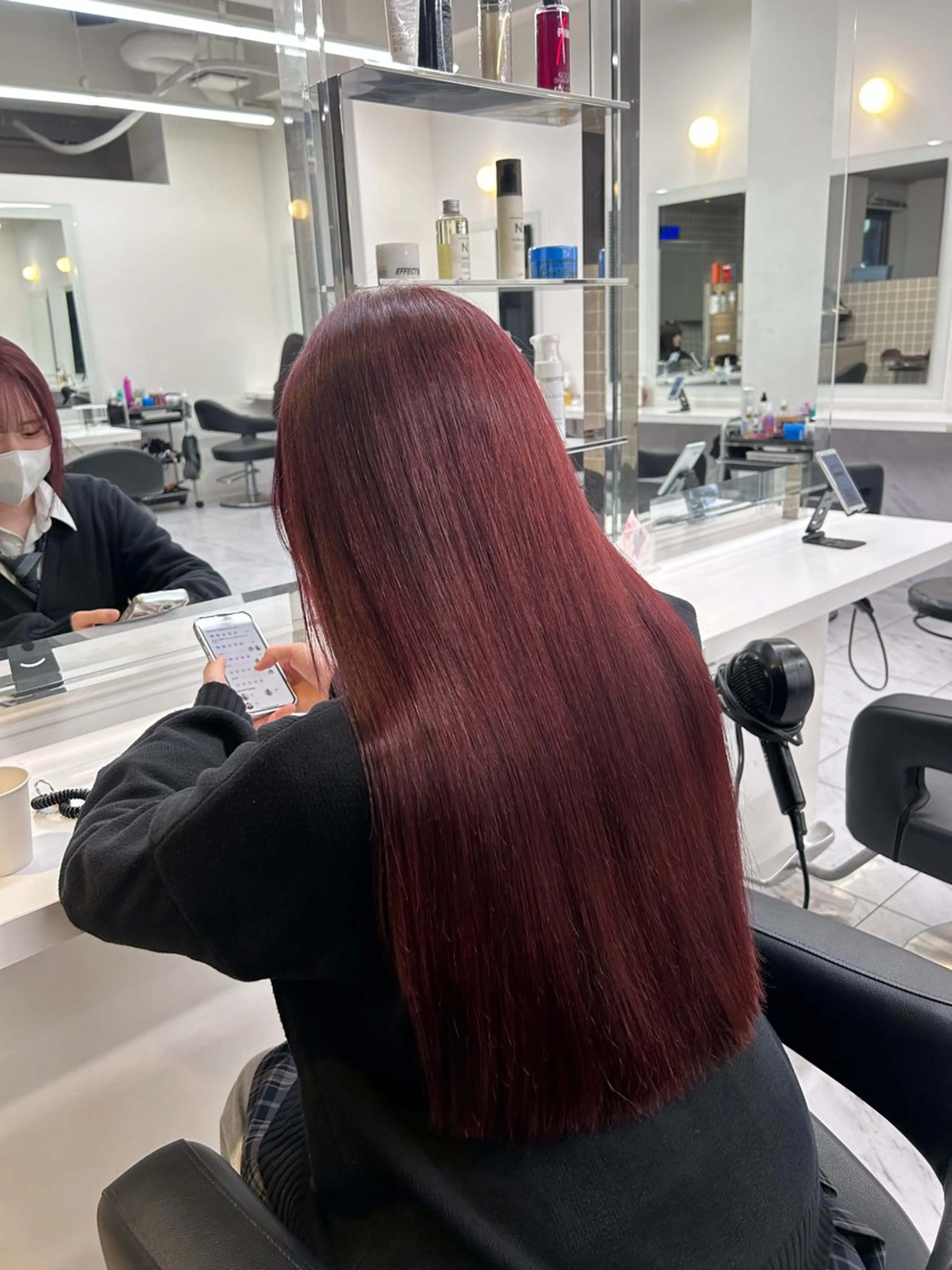 ロング カラー パーマ ヘアアレンジ メンズ ブリーチなしカラー/ ブラウン/レイヤーのヘアスタイル