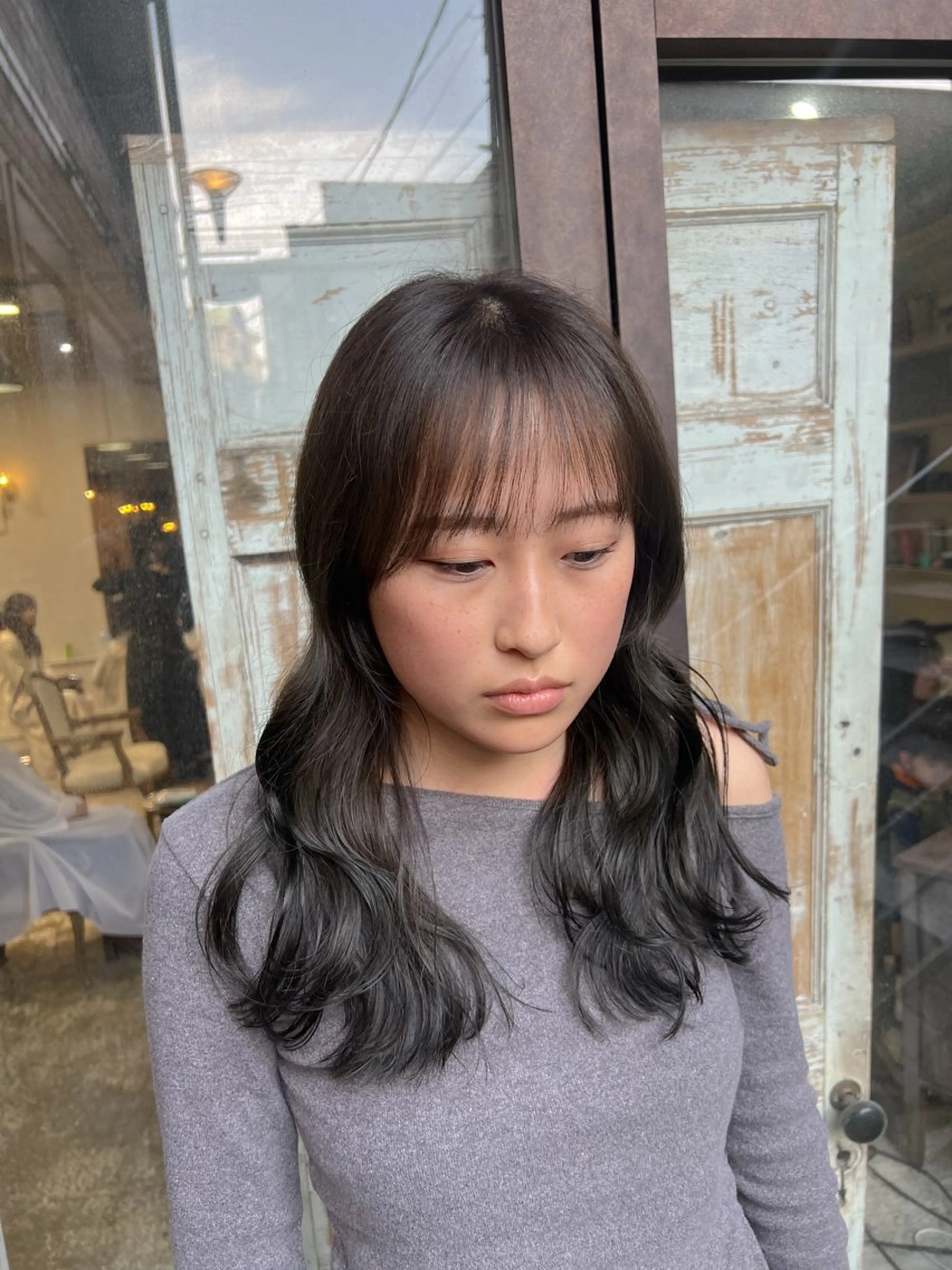 ロング カラー ヘアアレンジ カット ヘアカラー トリートメント 透明感/艶髪矯正 🪐takushiのヘアスタイル