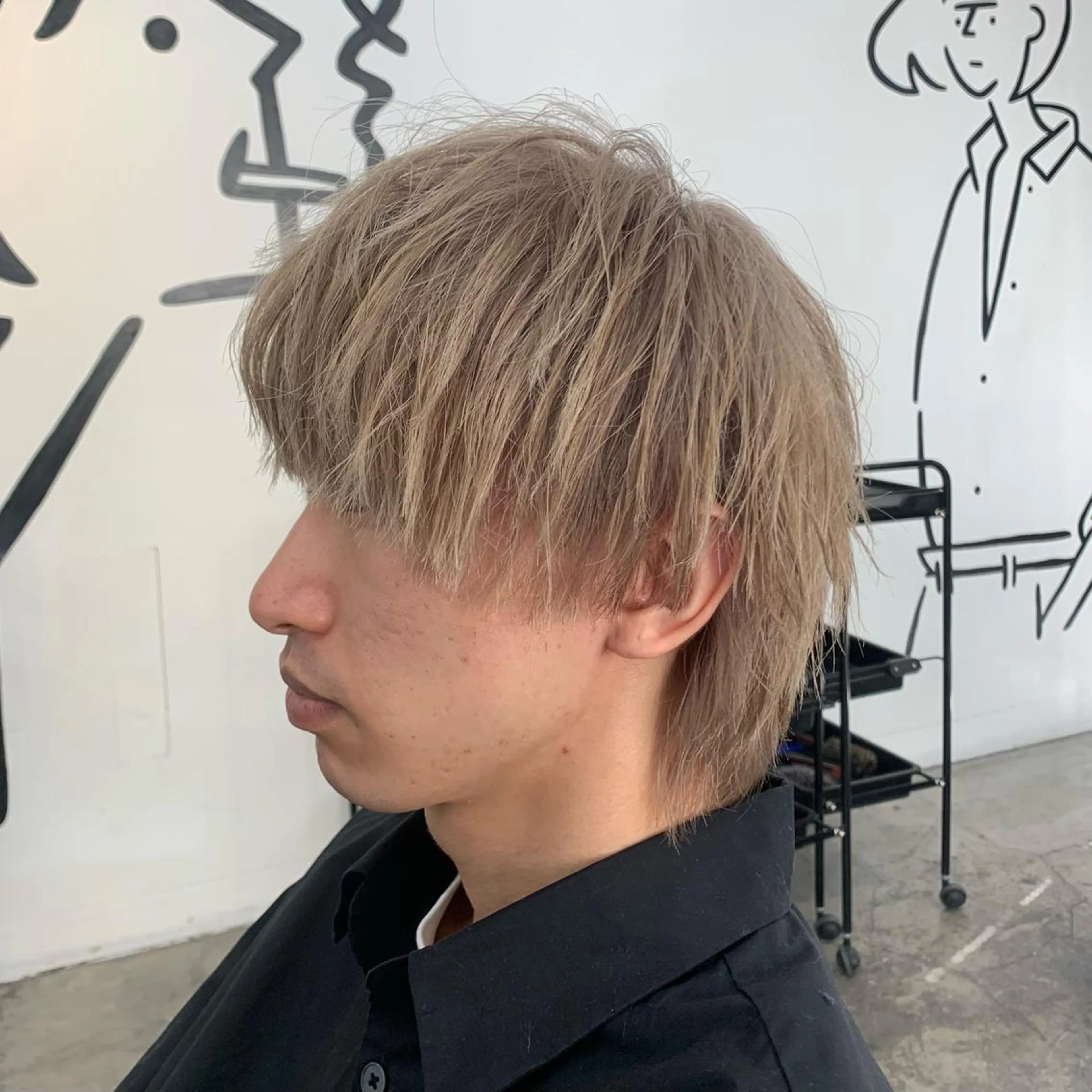 ショート カラー メンズ カット ヘアカラー メンズ特化美容師/ 藤戸 椋のヘアスタイル