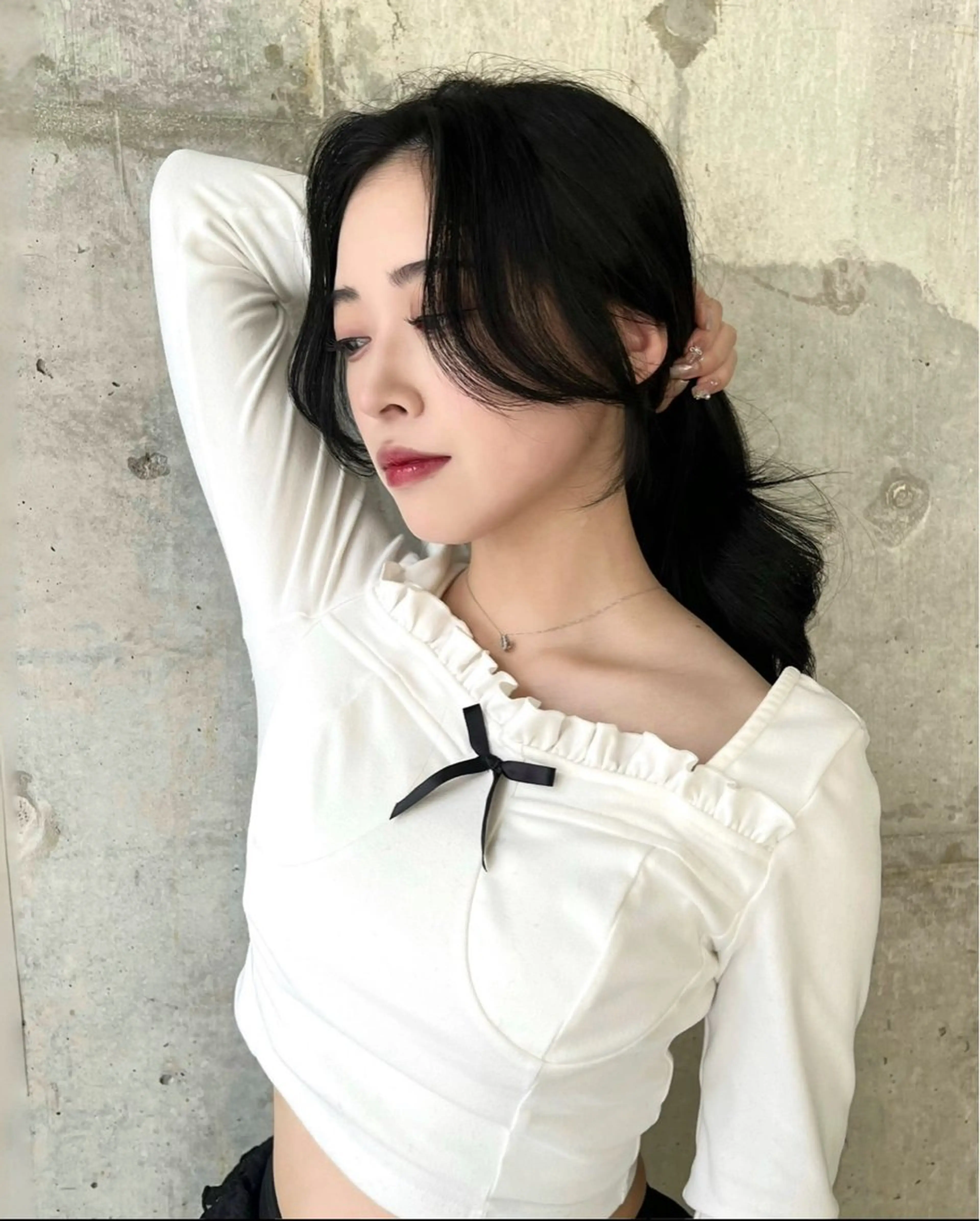 セミロング 顔周りカット 苗代萌/ぷるツヤ髪 🫧／レイヤーカットのヘアスタイル