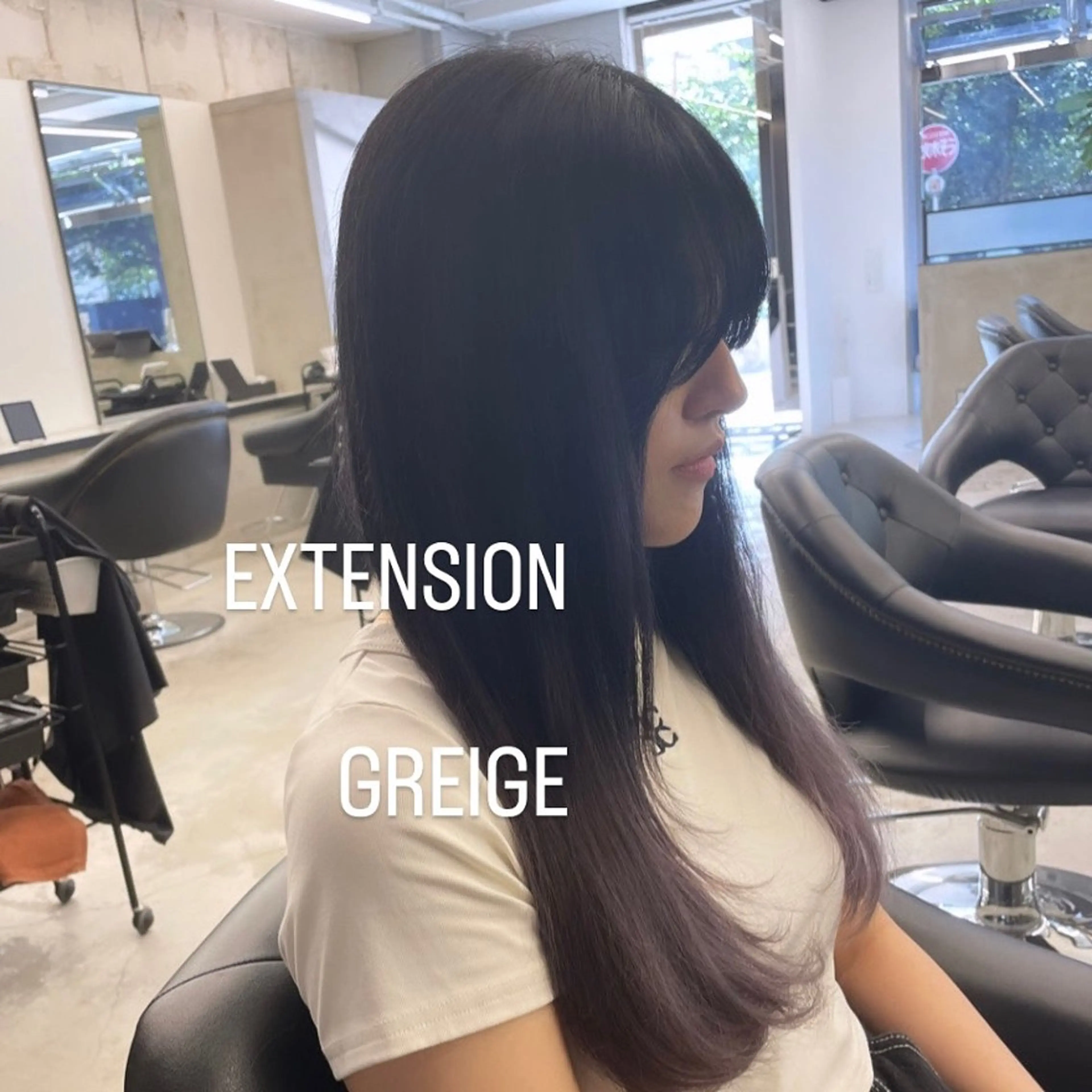 ロング カラー ヘアカラー エクステ エクステ🩵ブリーチ 韓国ヘア🩵KAEのヘアスタイル