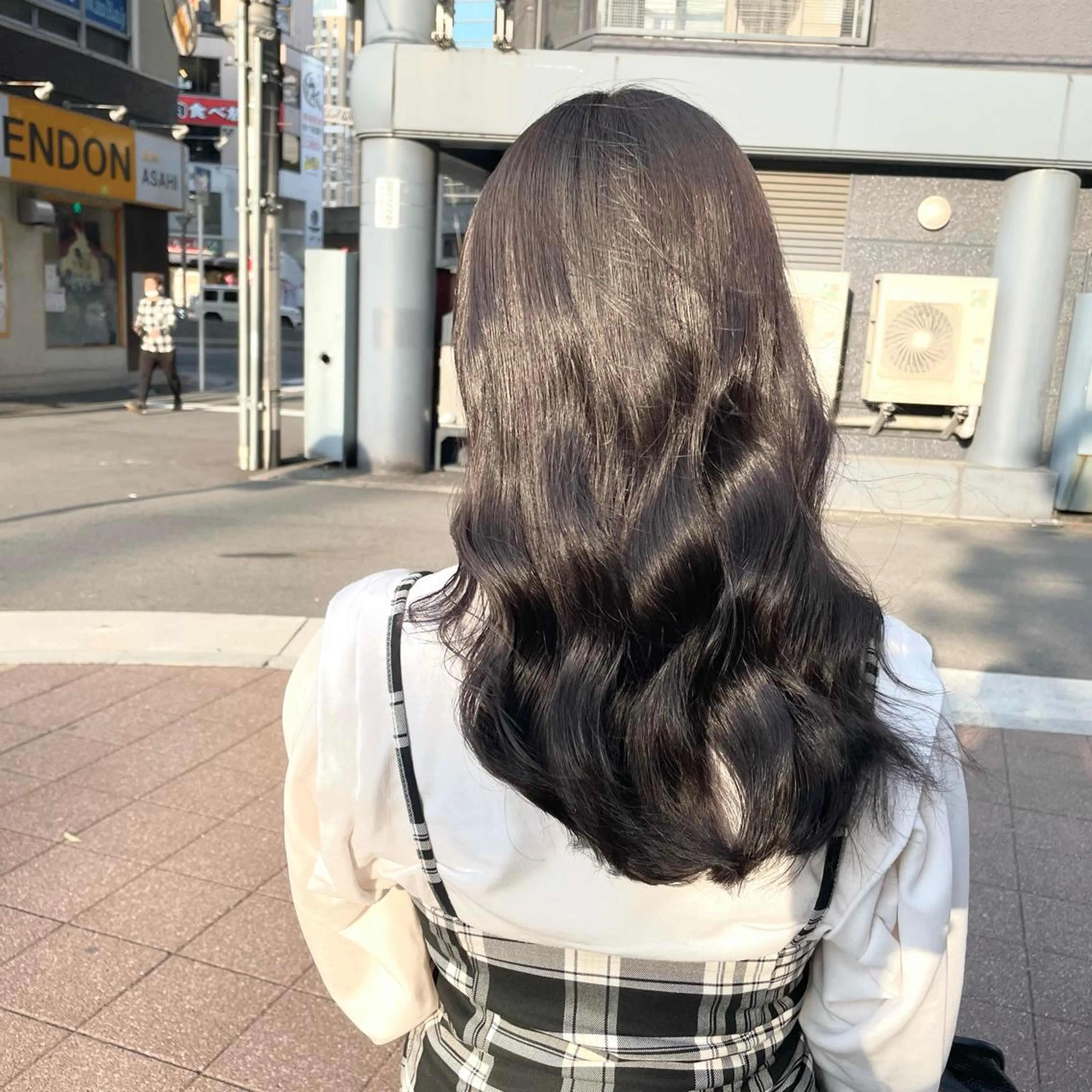 セミロング カラー 🔵暗髪　特化🔵 梅田・増田のヘアスタイル