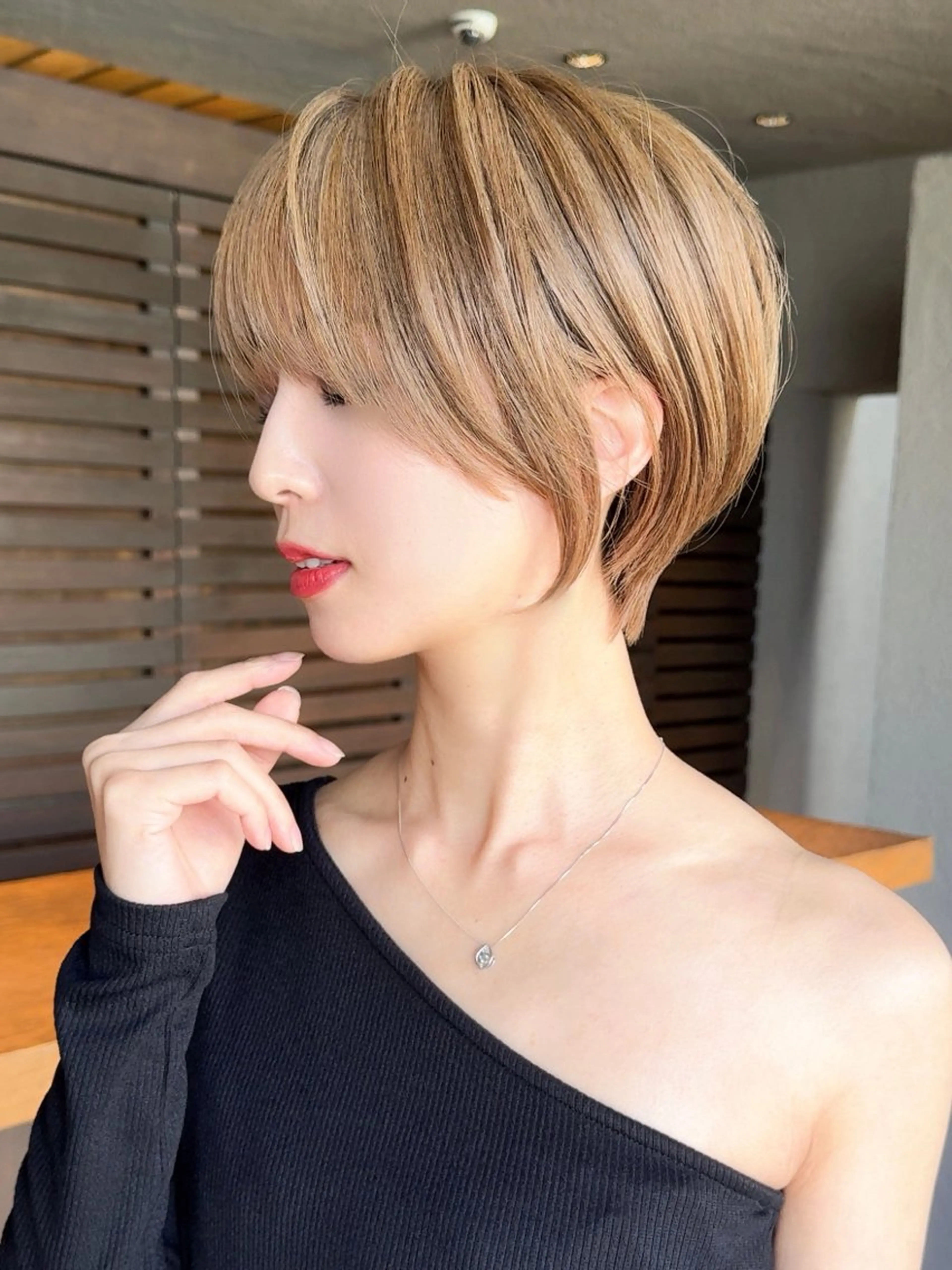 ショート ショートヘア カット ヘアカラー トリートメント 似合わせ松本 容政のヘアスタイル