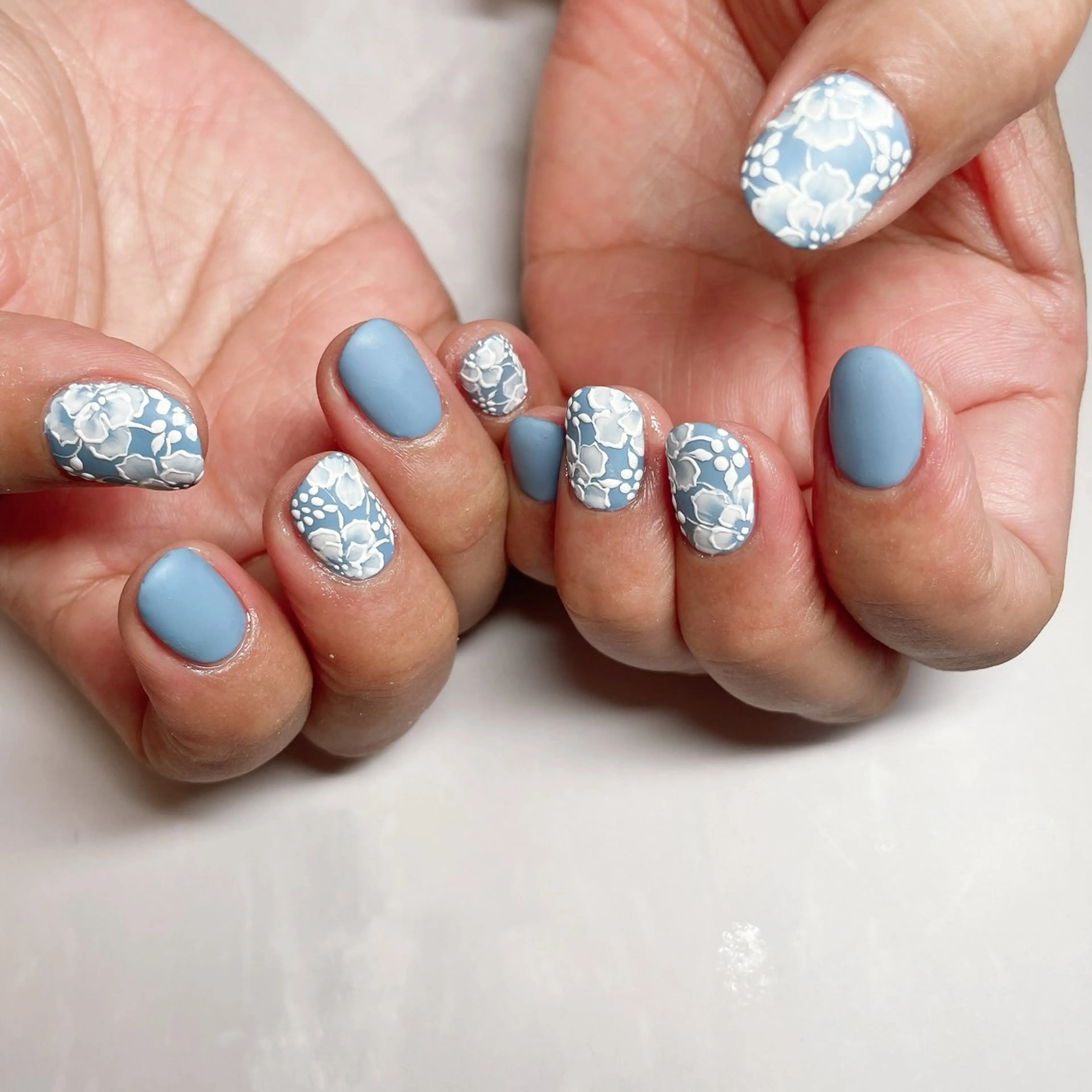 ネイル アートネイル マットネイル Flannel フランネルのネイルデザイン