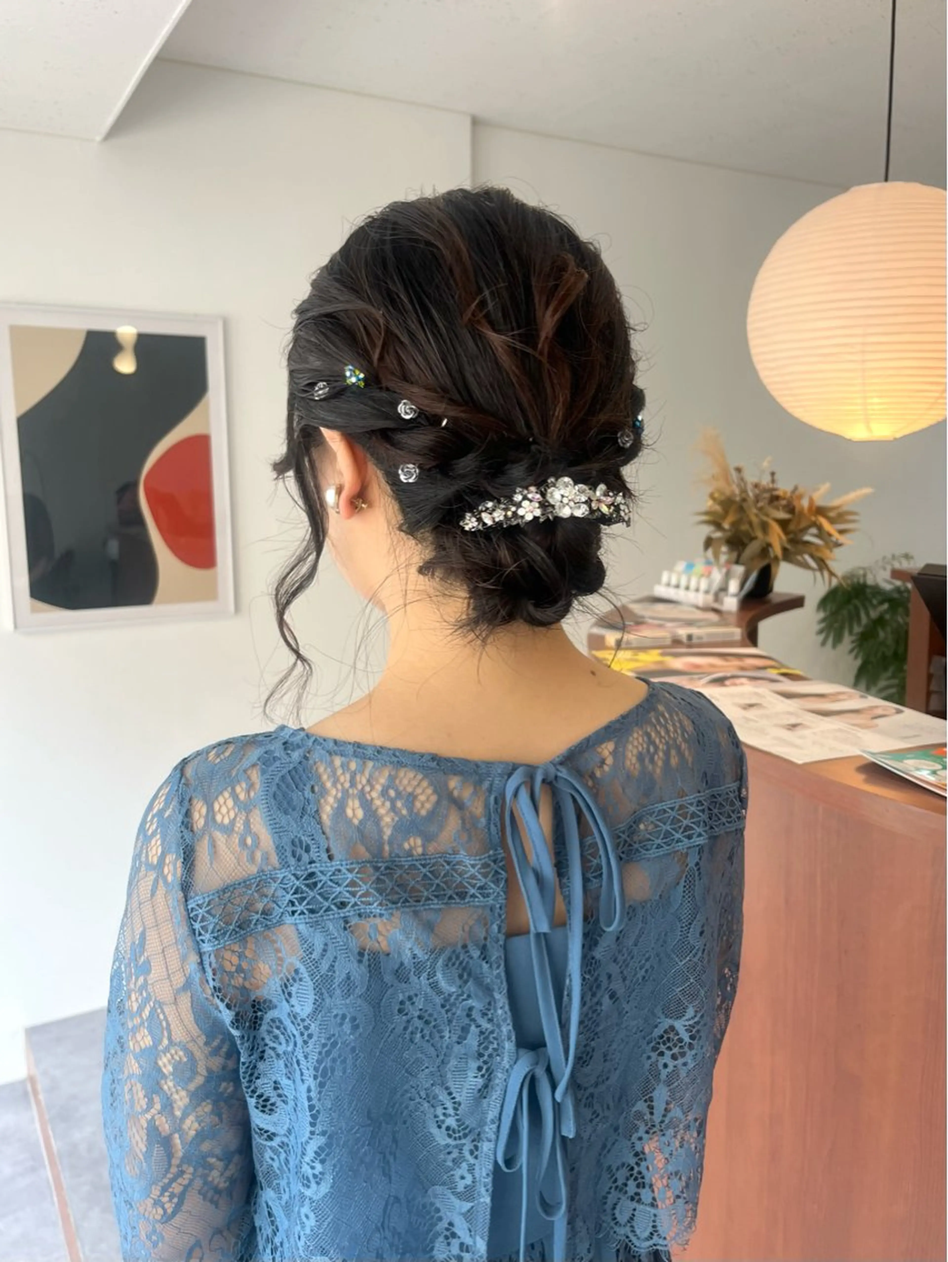 ミディアム ヘアアレンジ ヘアセット 🟣niw SHUNNA🟣のヘアスタイル