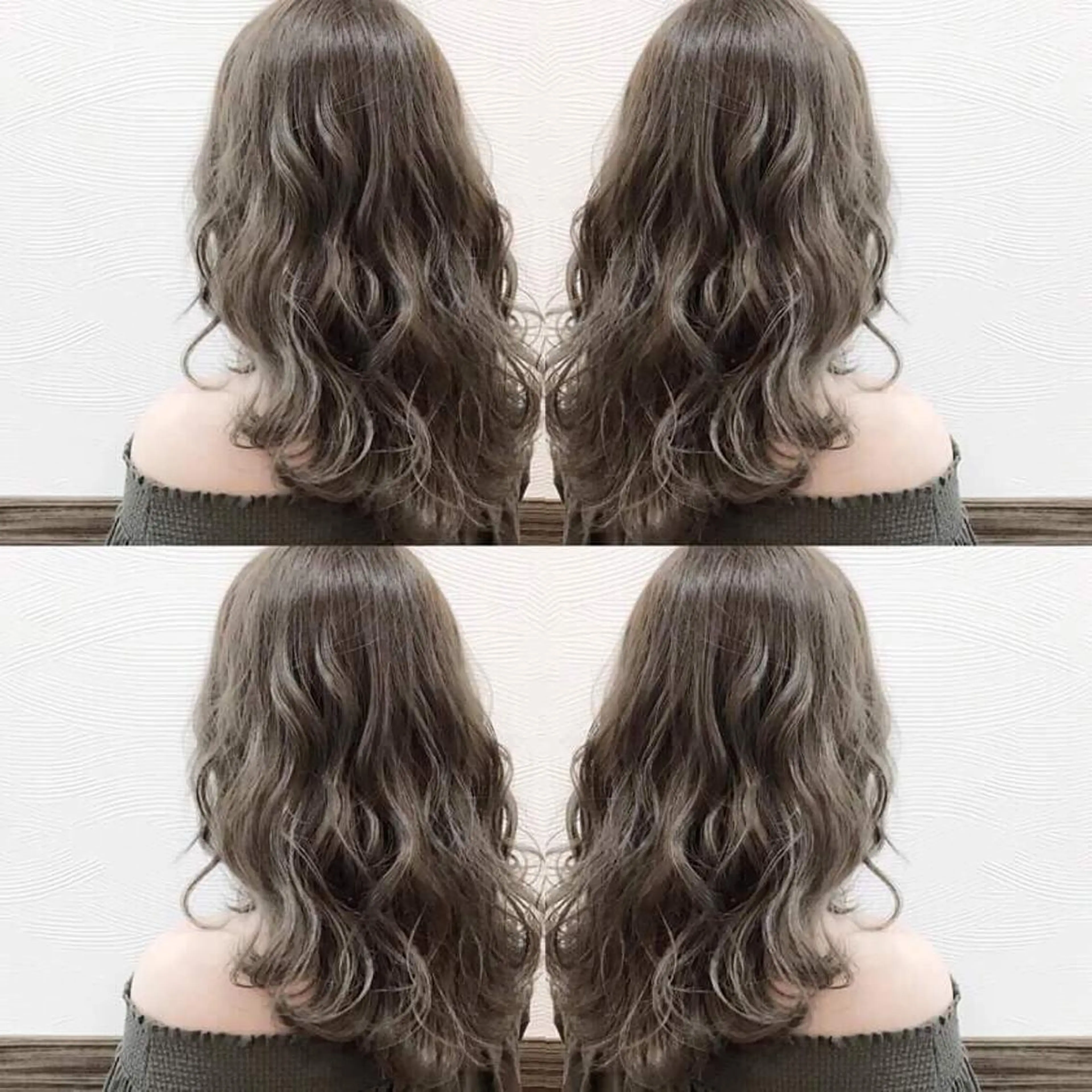 ロング カラー パーマ バレイヤージュ ベージュカラー レイヤーカット ✖️リーアキト LEEAKITO✖️のヘアスタイル