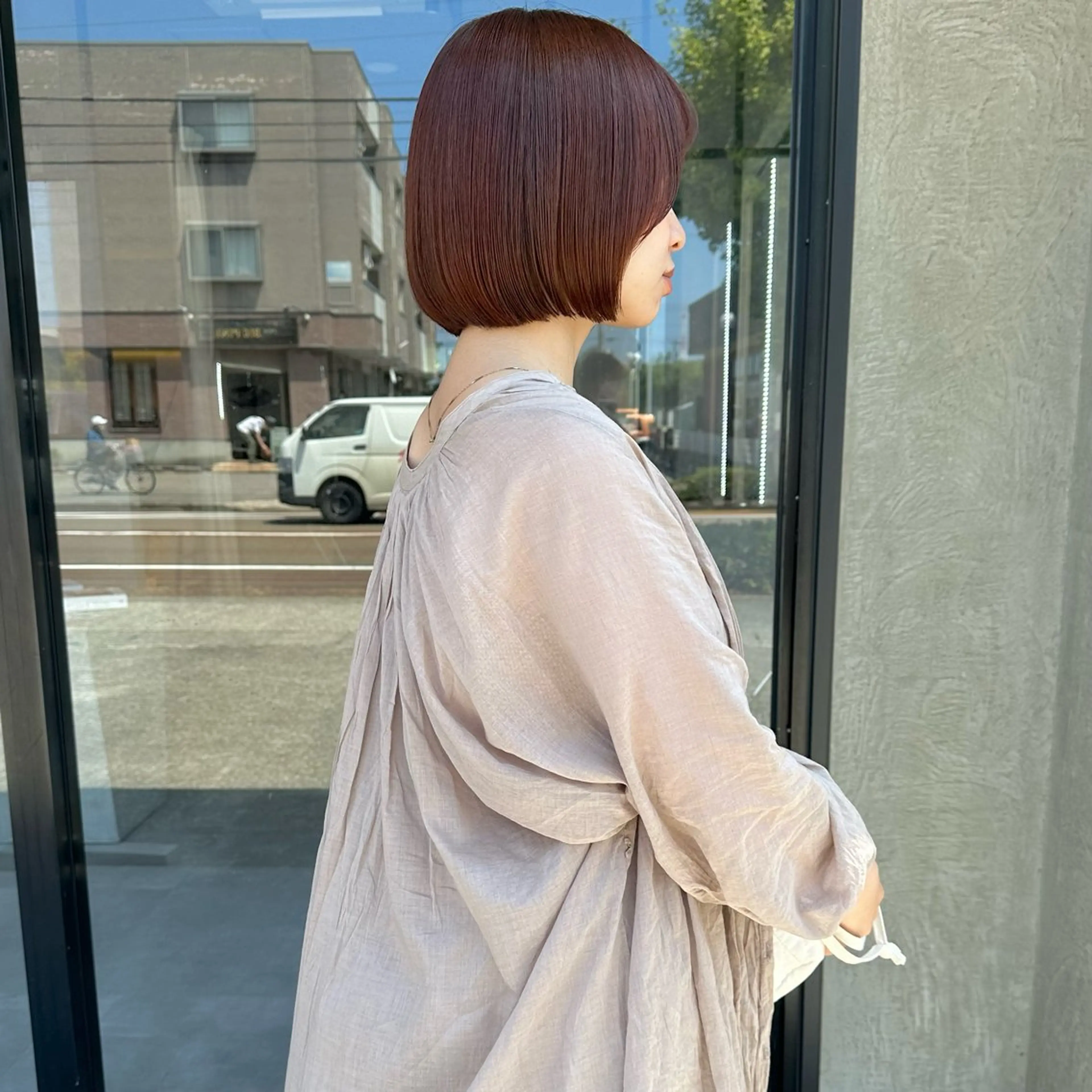 ミディアム カラー はちすか るかのヘアスタイル