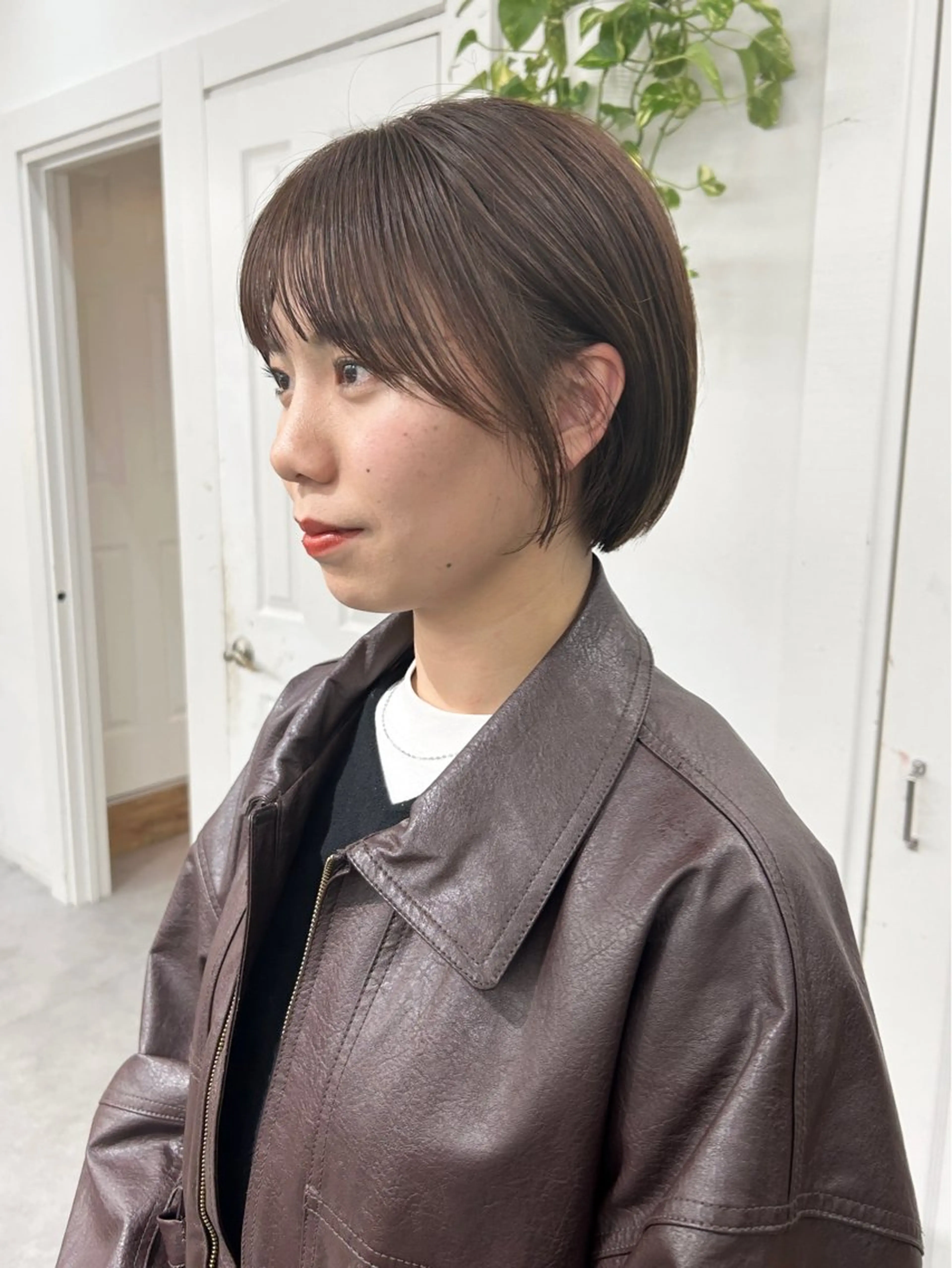 ショート カラー レイヤーボブ/ 艶カラー/サナ🌼のヘアスタイル