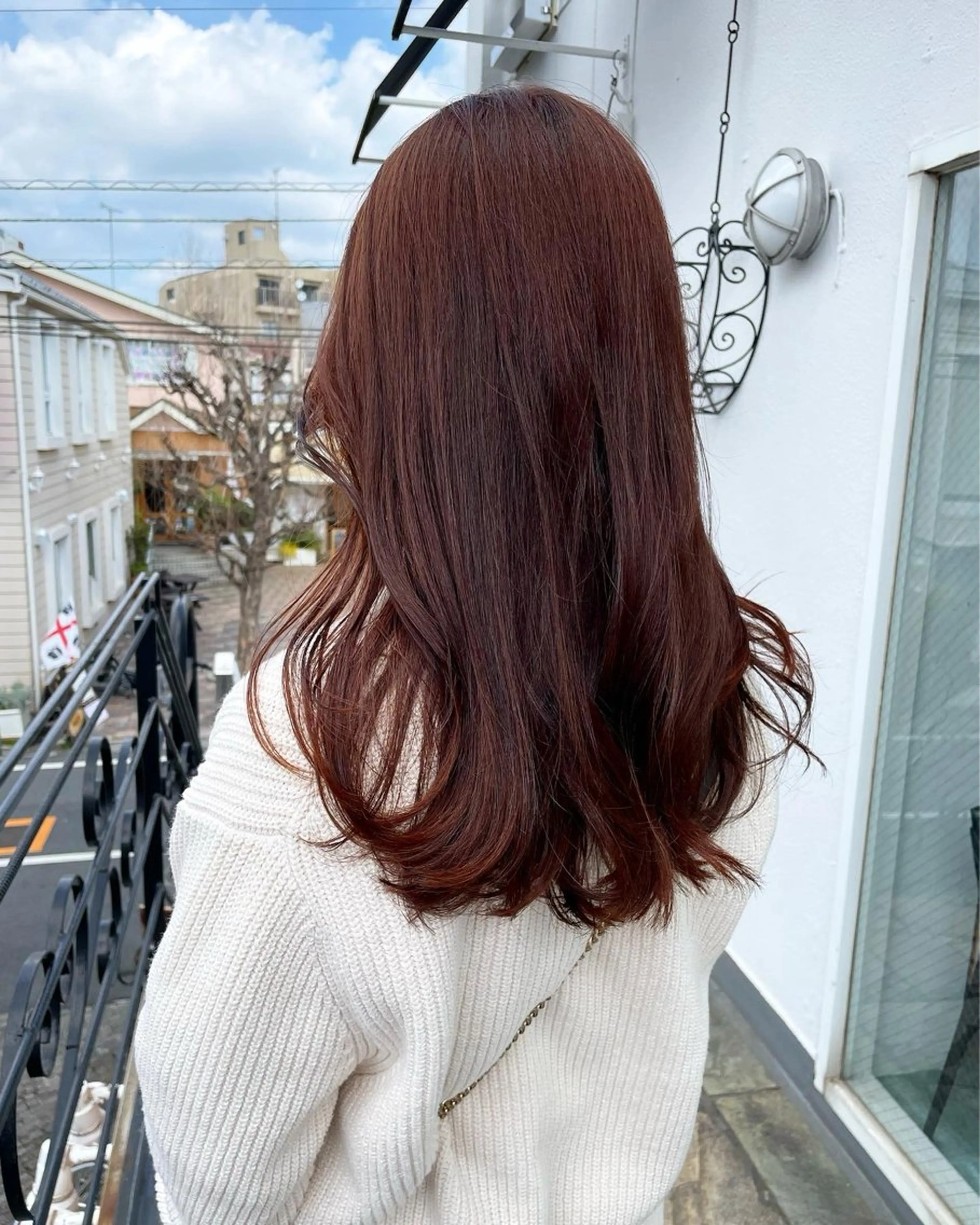 ロング カット ヘアカラー トリートメント 平 ちひろのヘアスタイル