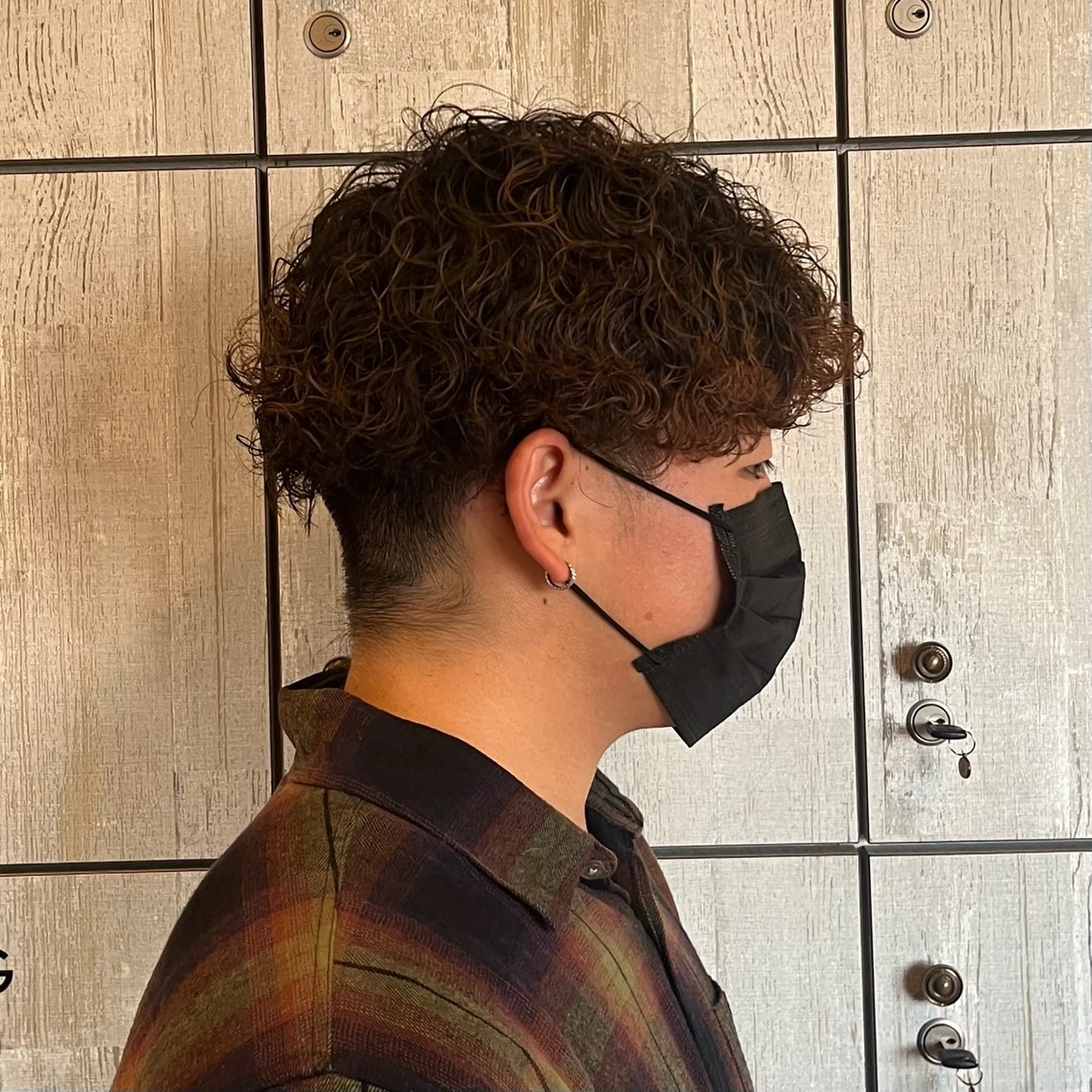 パーマ メンズ カラー/韓国レイヤー /ブリーチ/hinaのヘアスタイル