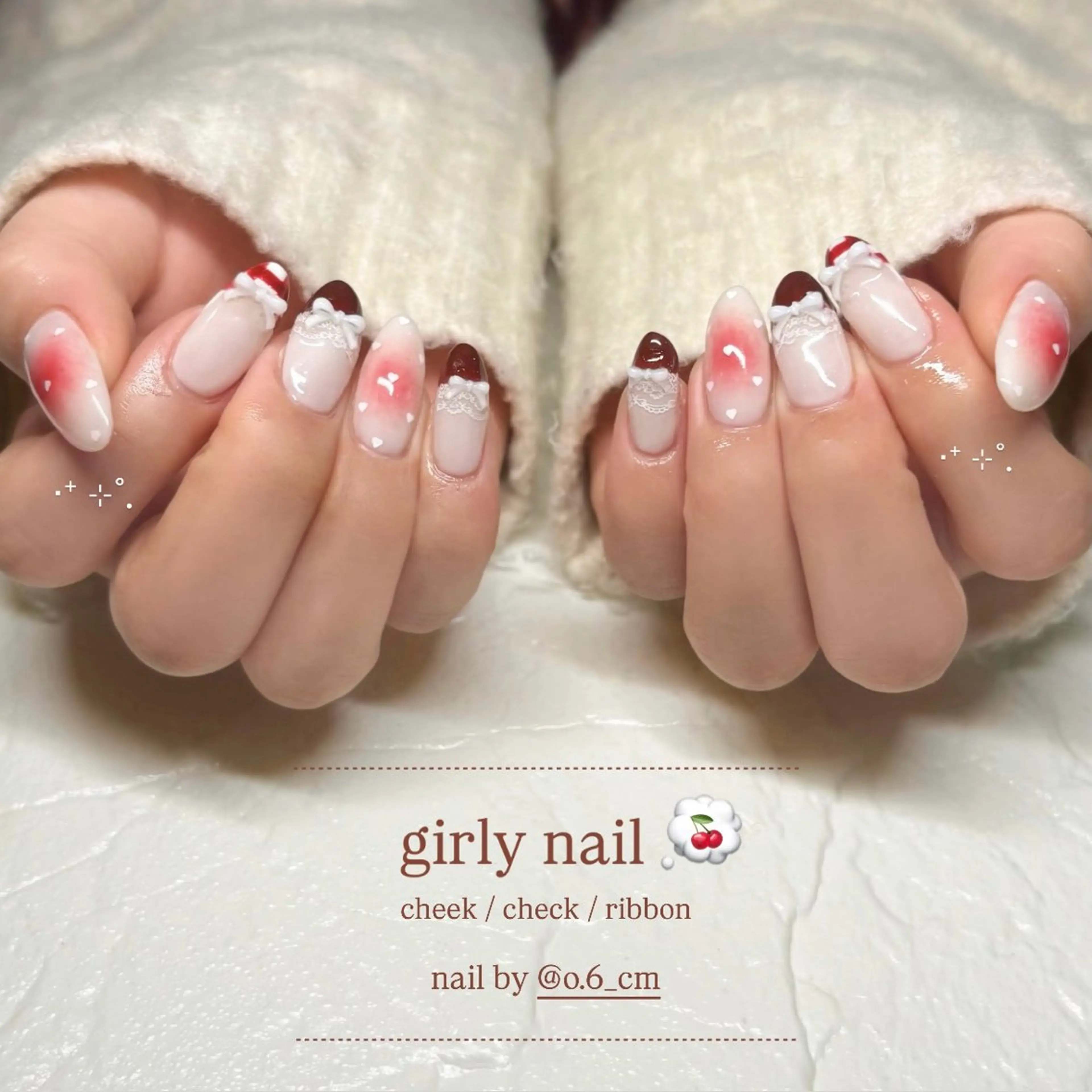 ネイル ハンドネイル Angelique 平形/高崎のネイルデザイン