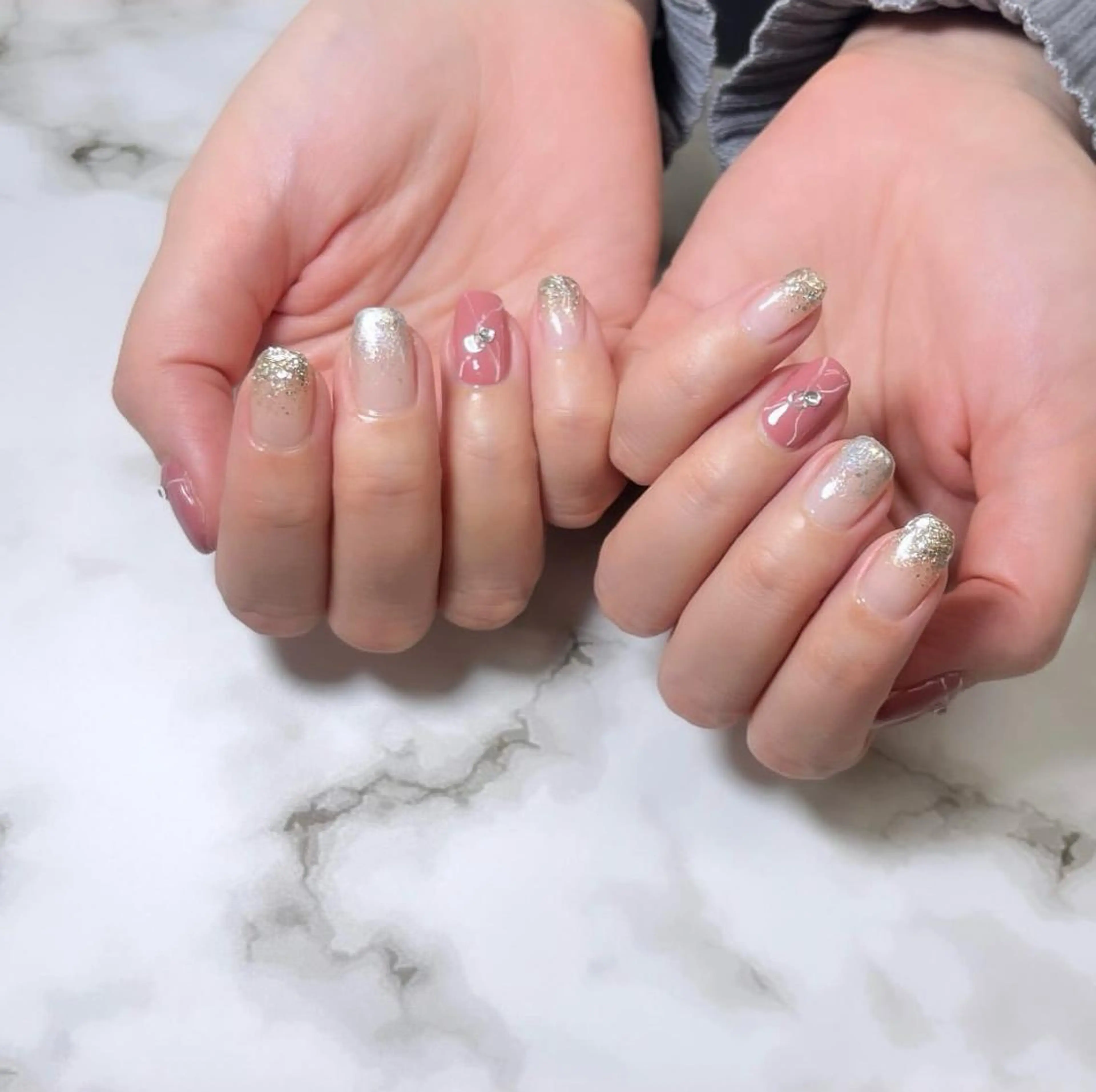 【ご新規様限定】ハンド他店オフ込み🩶定額デザインネイルの写真