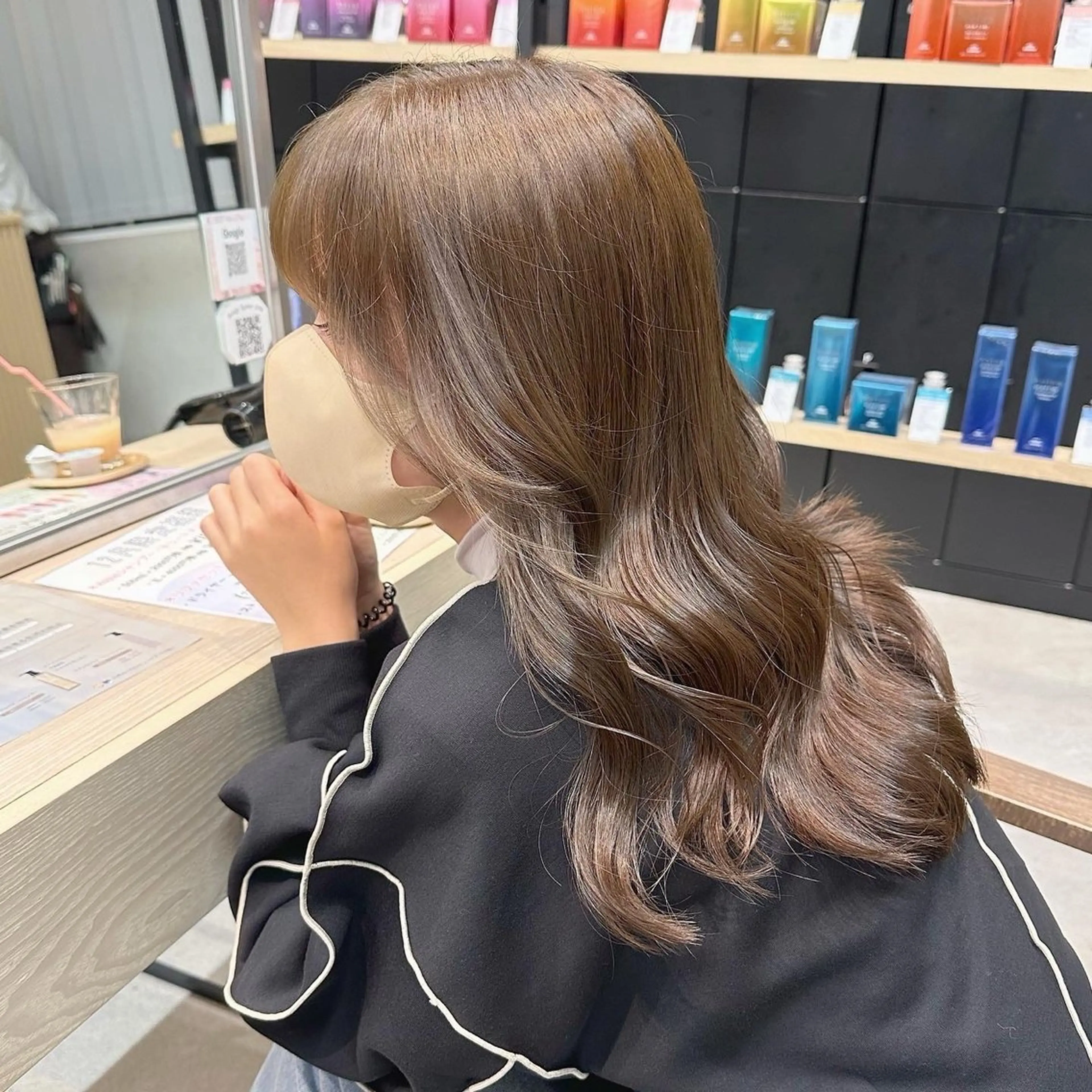 ロング カラー メンズパーマ /髪質改善/はるたのヘアスタイル