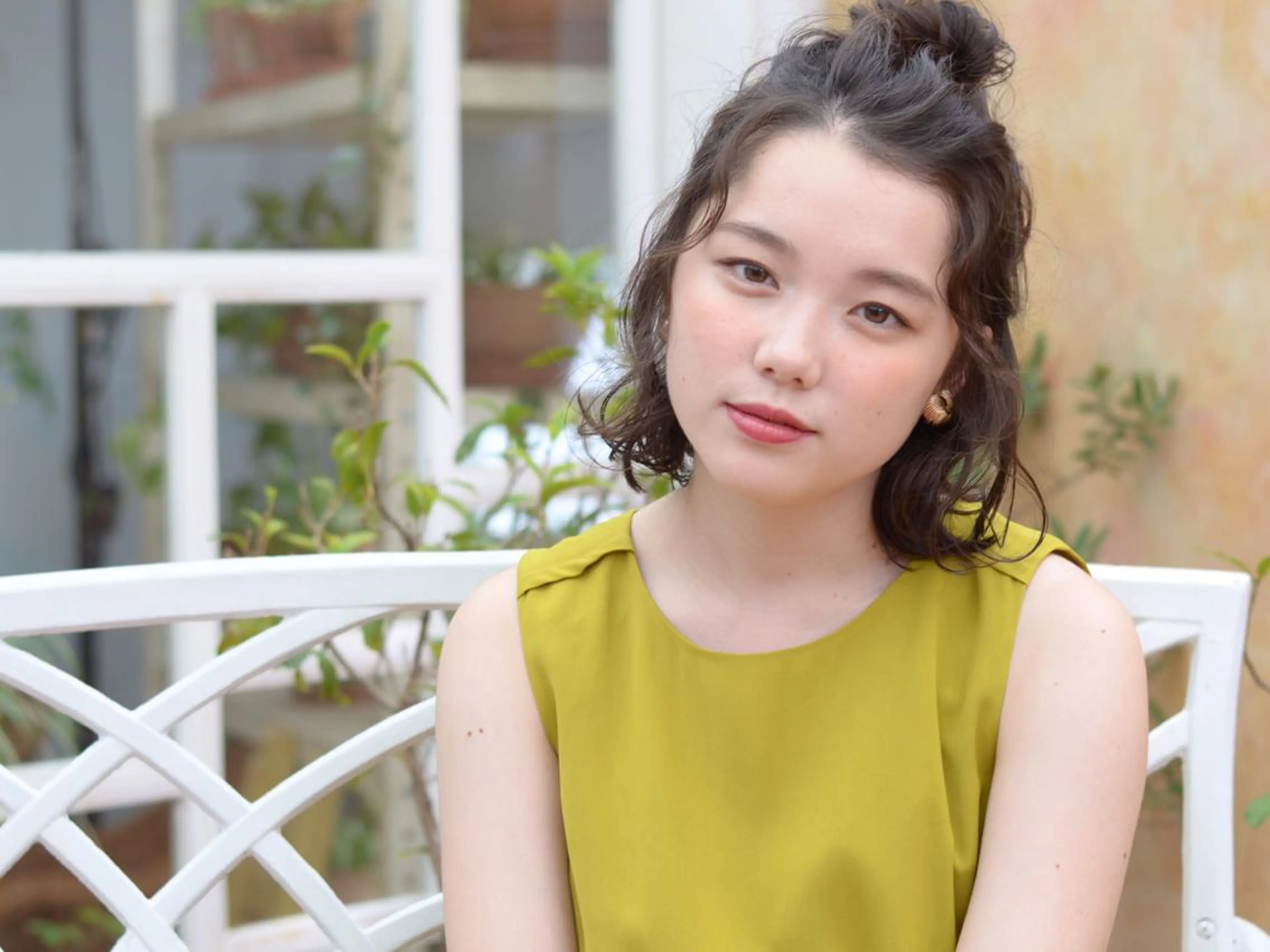 ミディアム ヘアアレンジ 榎園 由美のヘアスタイル