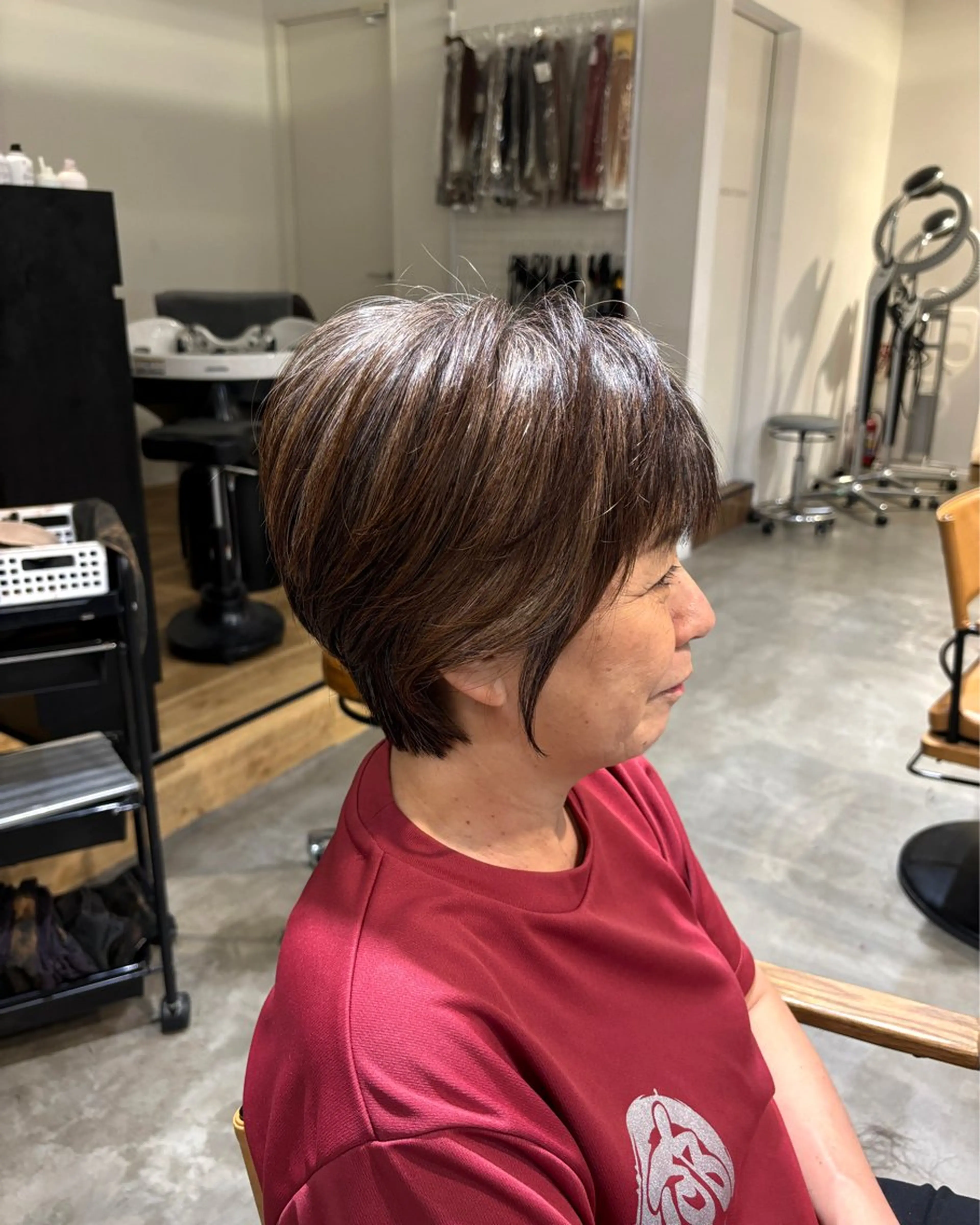 ショート ショートヘア 小木曽 里華のヘアスタイル