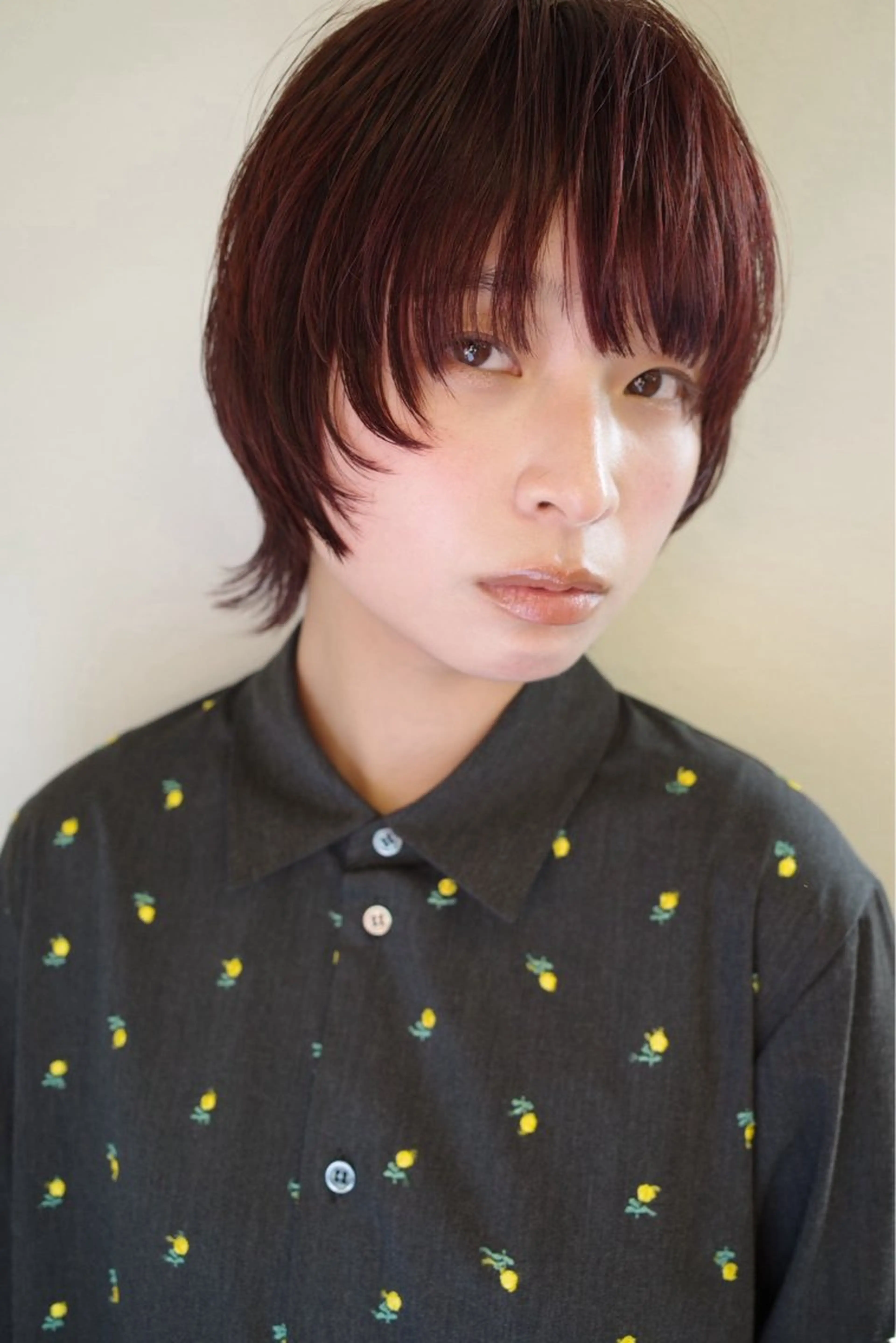 ショート ヘアカラー yiye   神宮前所属・manami /暖色 /カットモデル募集のヘアスタイル