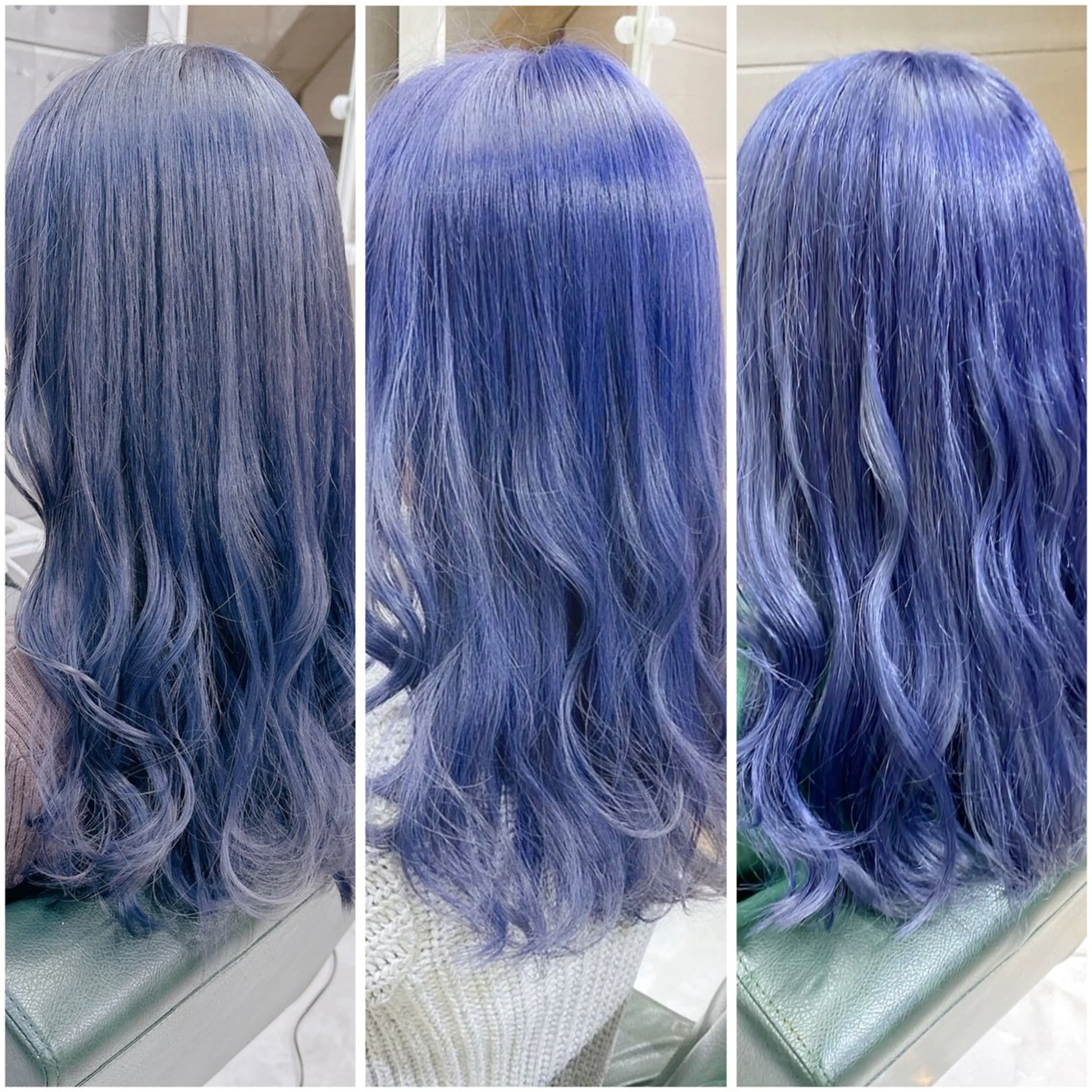 ロング カラー ブリーチ ブルーカラー ブルージュ デザインカラー ハイトーンカラー ヘアカラー トリートメント DAYS Men’sのヘアスタイル