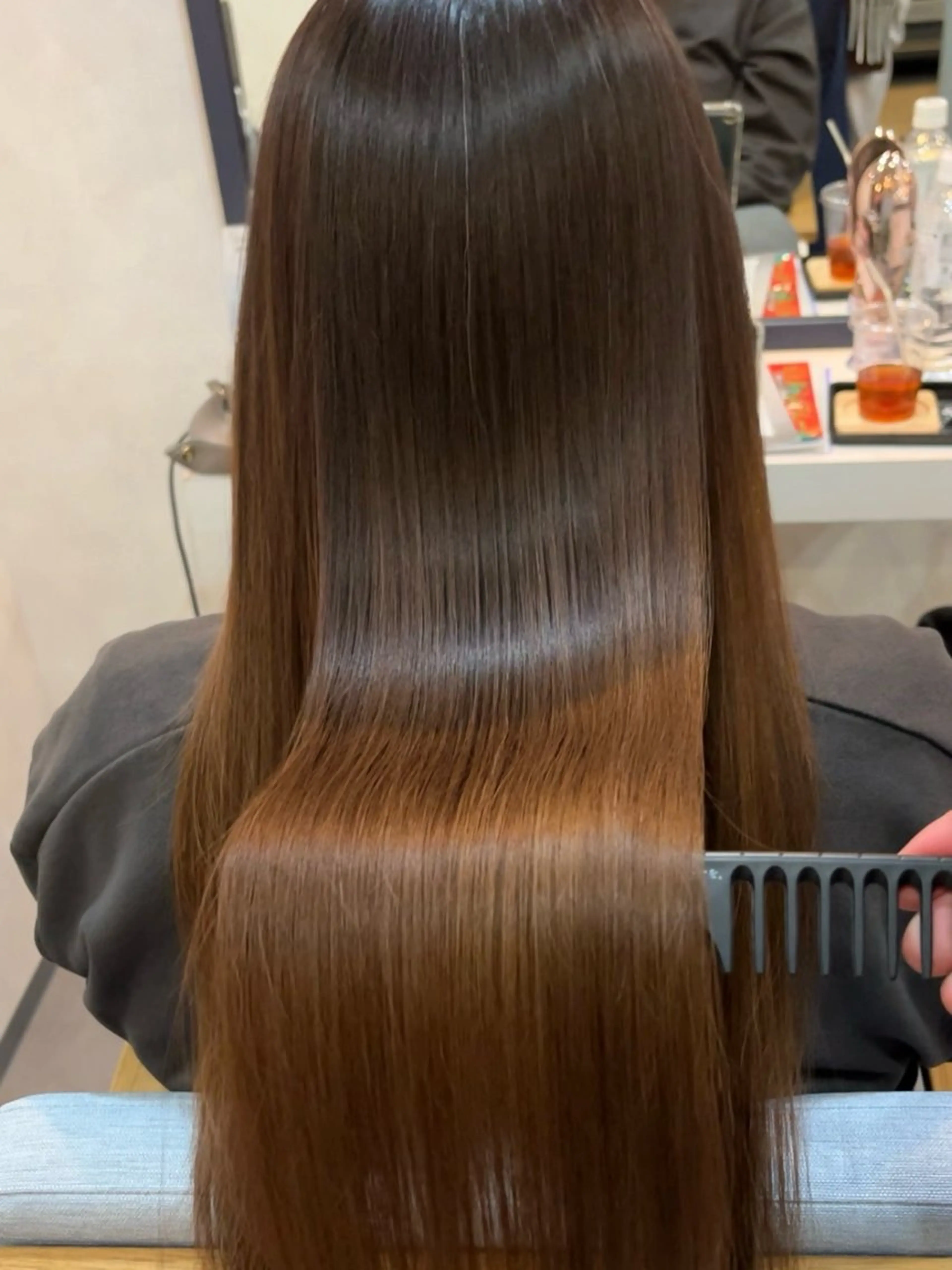 ロング カット 縮毛矯正 堀井 政輝のヘアスタイル