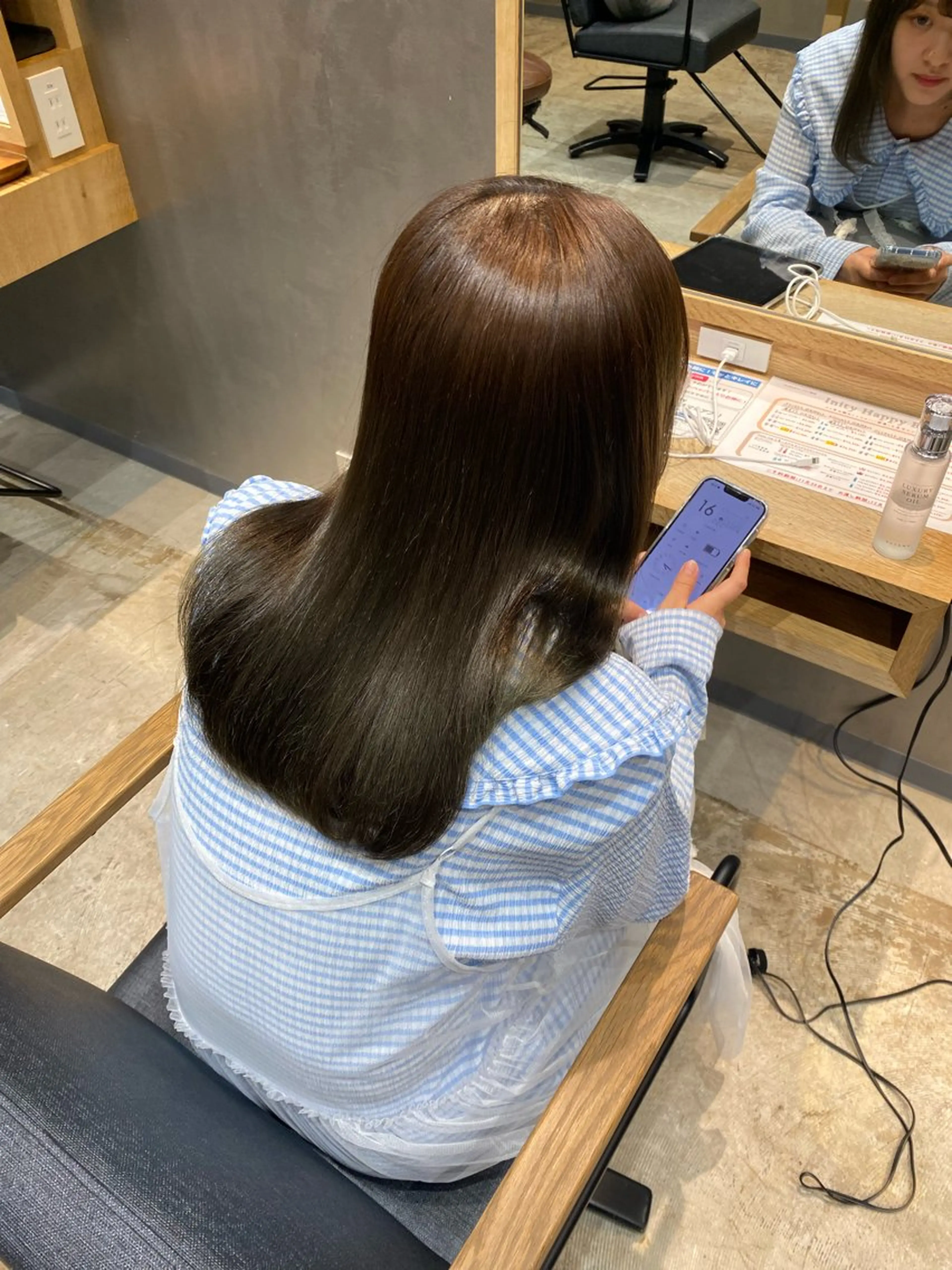 ミディアム パーマ 縮毛矯正 稲田 ことみのヘアスタイル