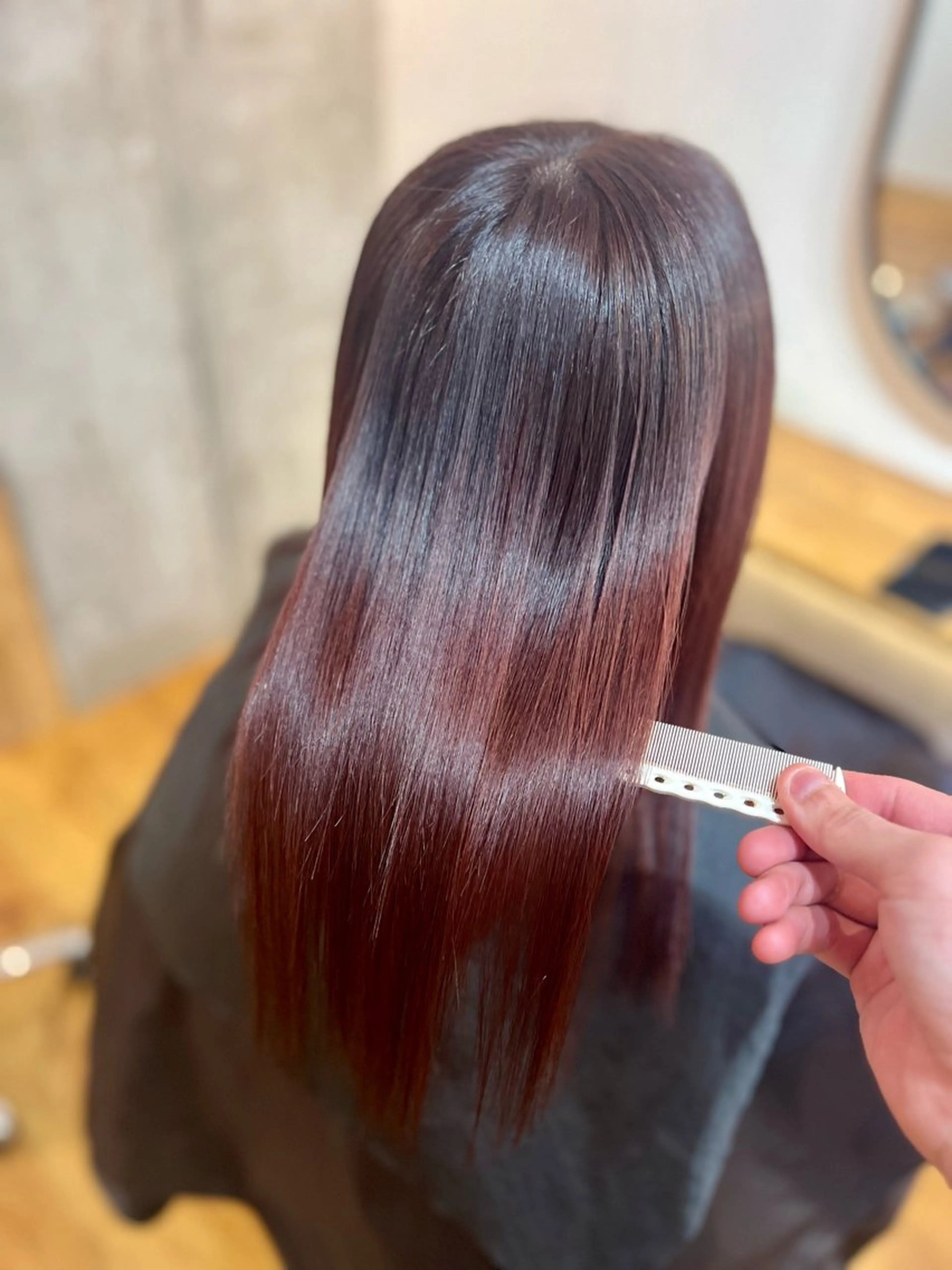 【ブリーチせず透明感のある艶髪へ✨】ブリーチなしダブルカラーの写真