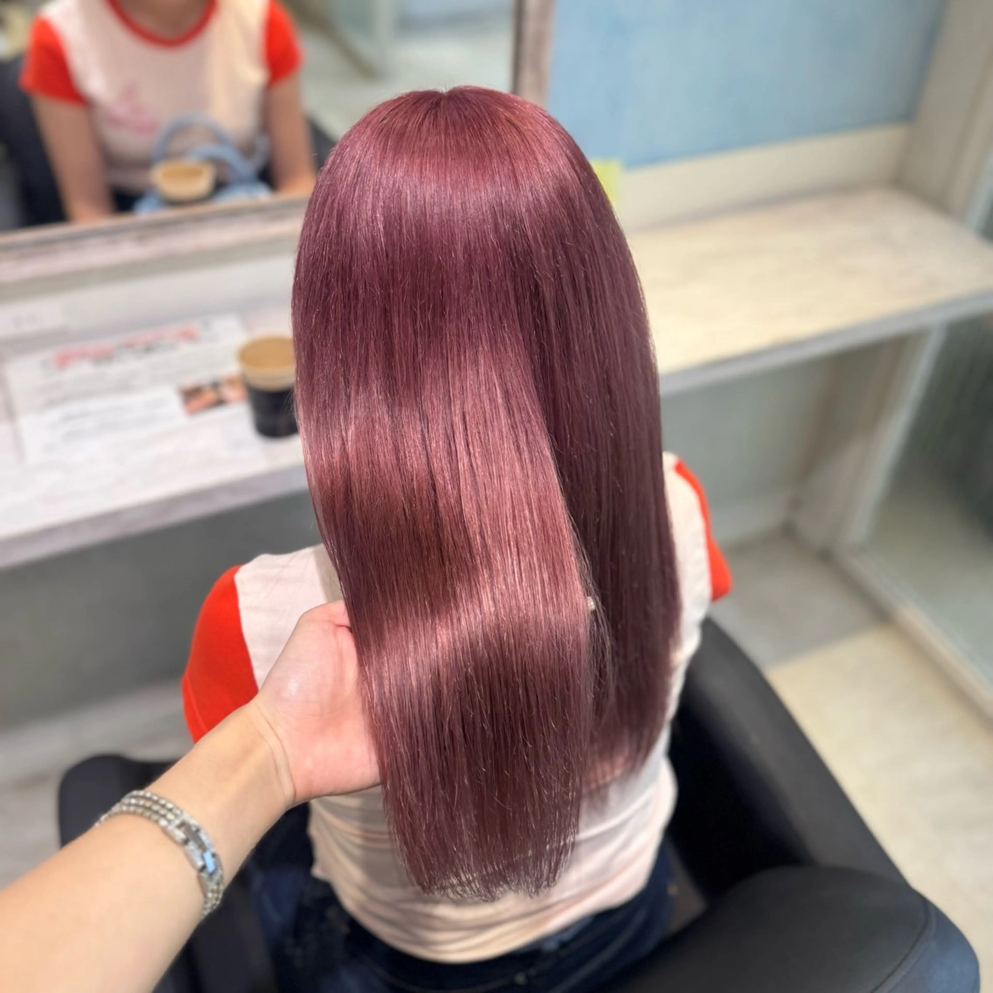 ロング カラー ブリーチ ケアブリーチ ケアカラー 髪質改善 韓国風ヘア ヘアカラー トリートメント 🦋ブリーチ/カラー 専門Aya💖のヘアスタイル