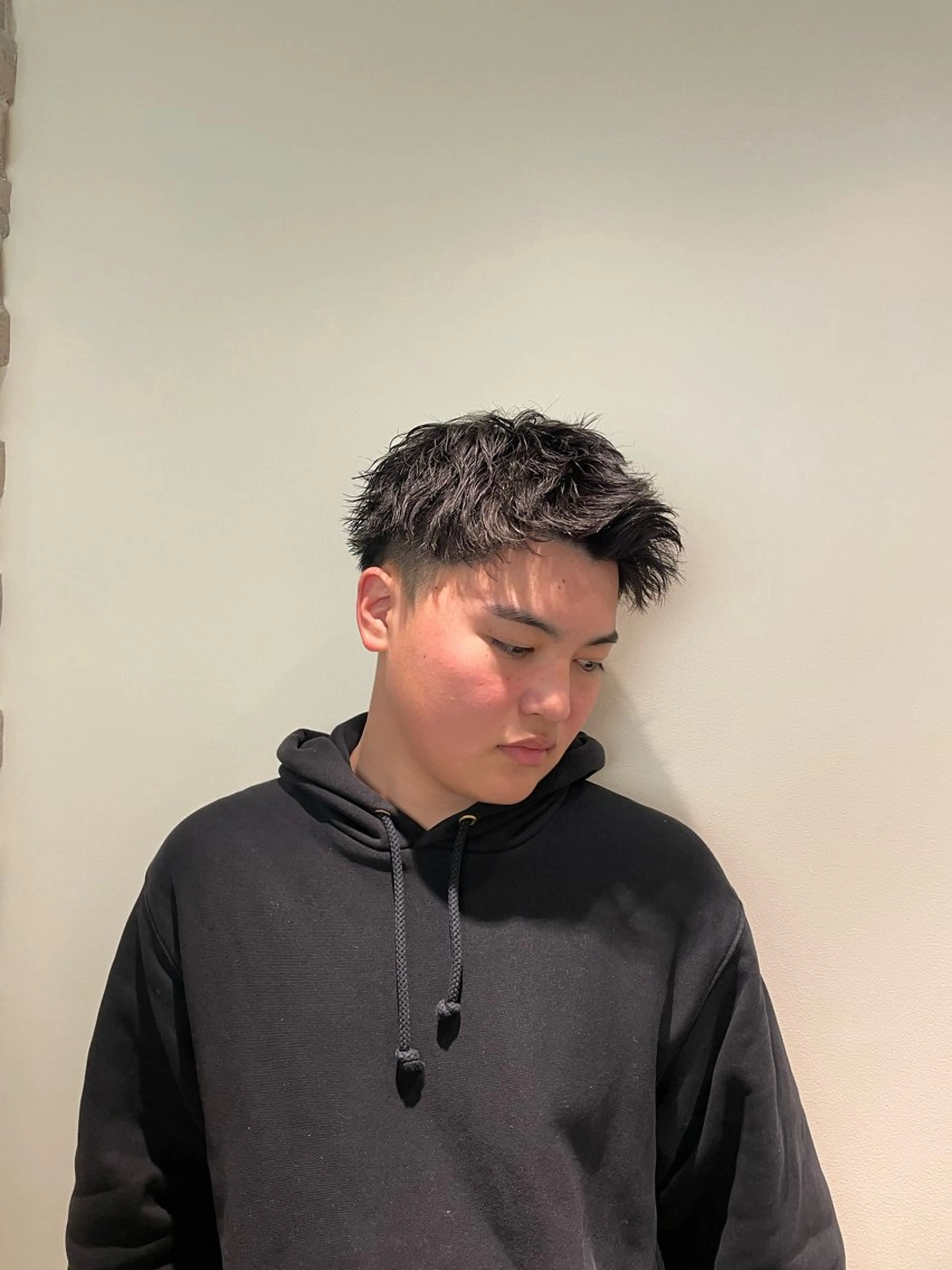 パーマ メンズ acroあべの店所属・🧸顔周りカット /透明感🎀のヘアスタイル