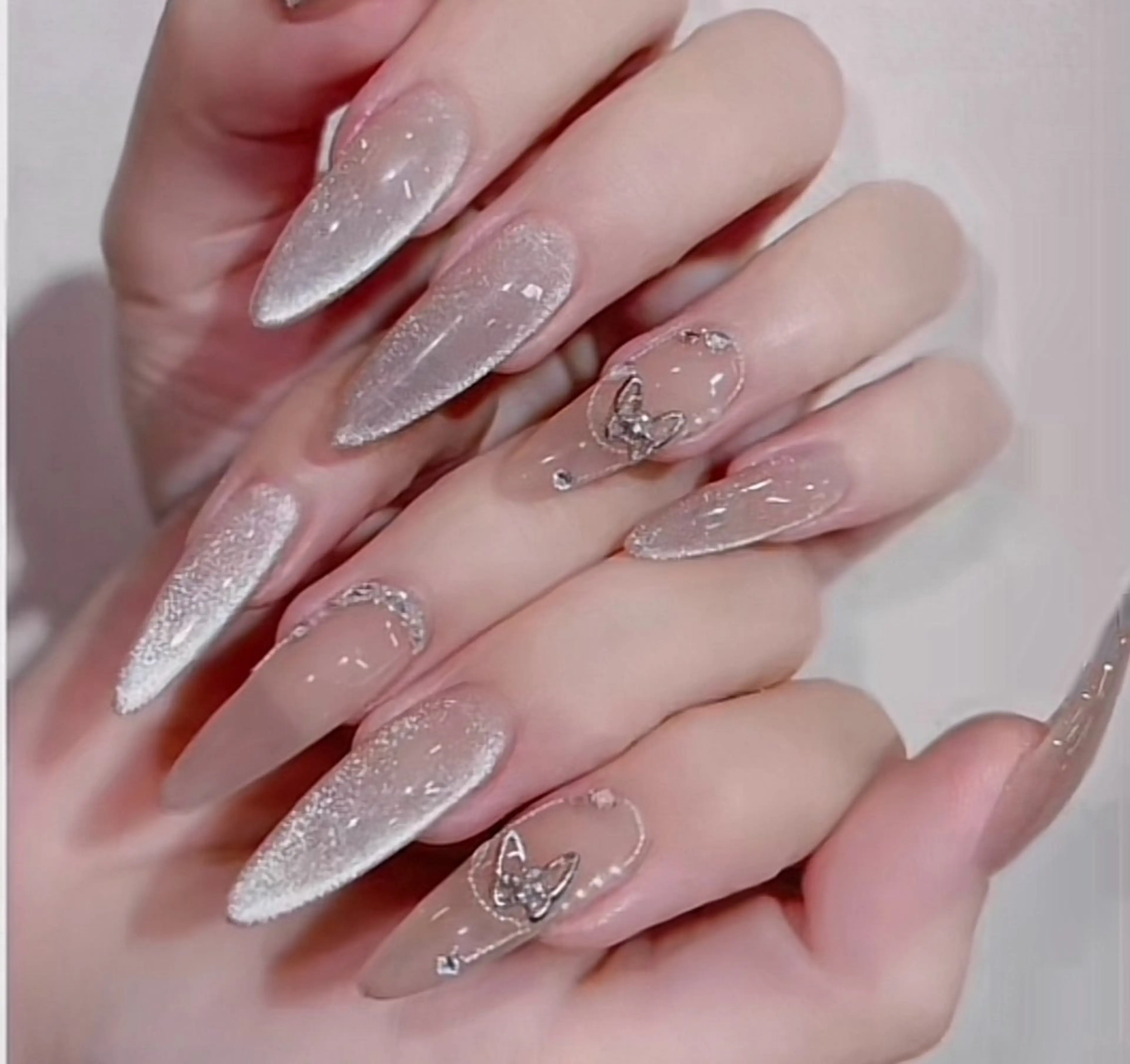 ネイル 長さ出し フットネイル ジェルネイル 韓国ネイル マグネットネイル YMT NailStudio所属・YMT NailStudioのネイルデザイン