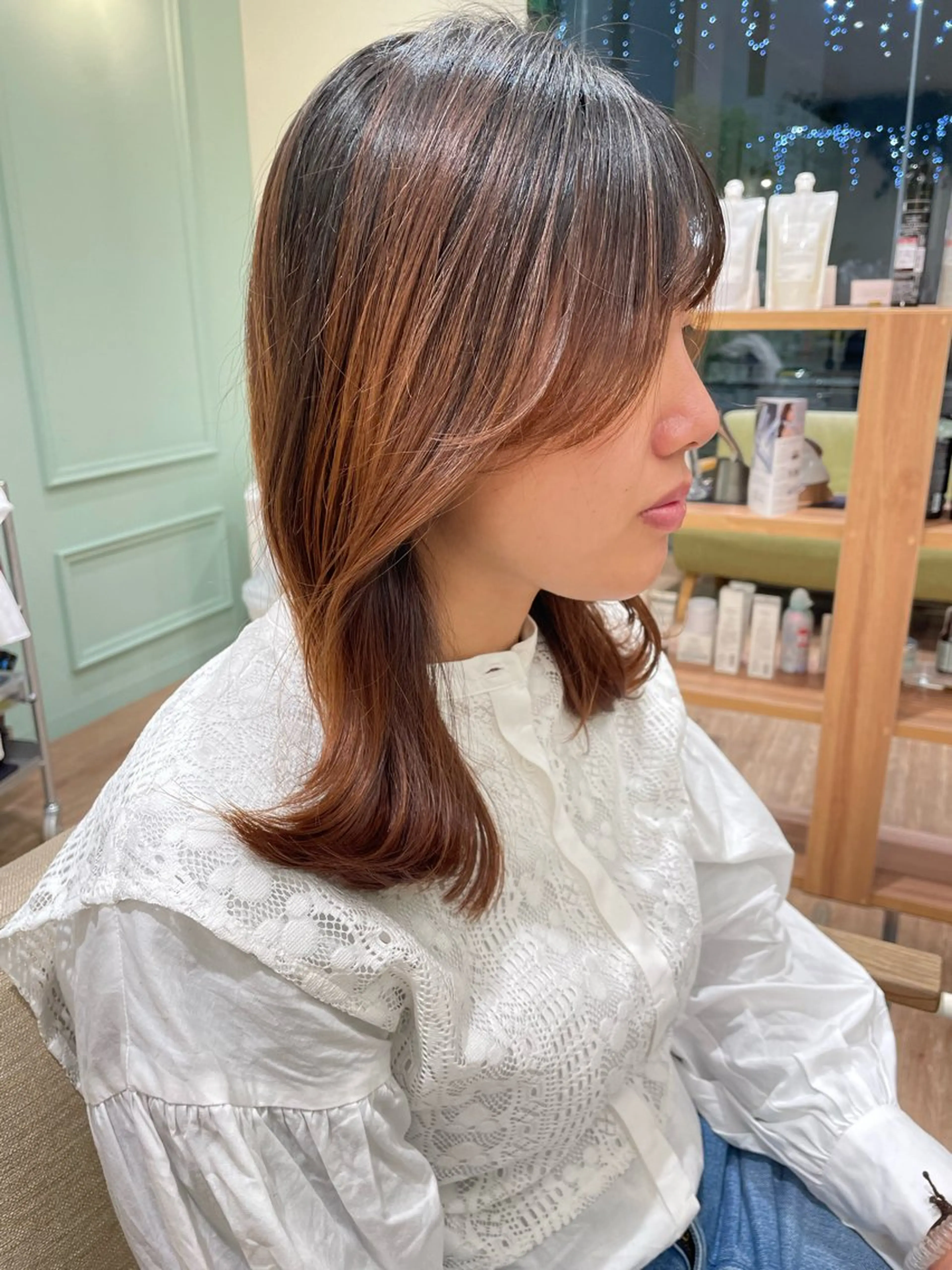 ミディアム 韓国／大宮／レイヤー 🤍AYA🤍のヘアスタイル