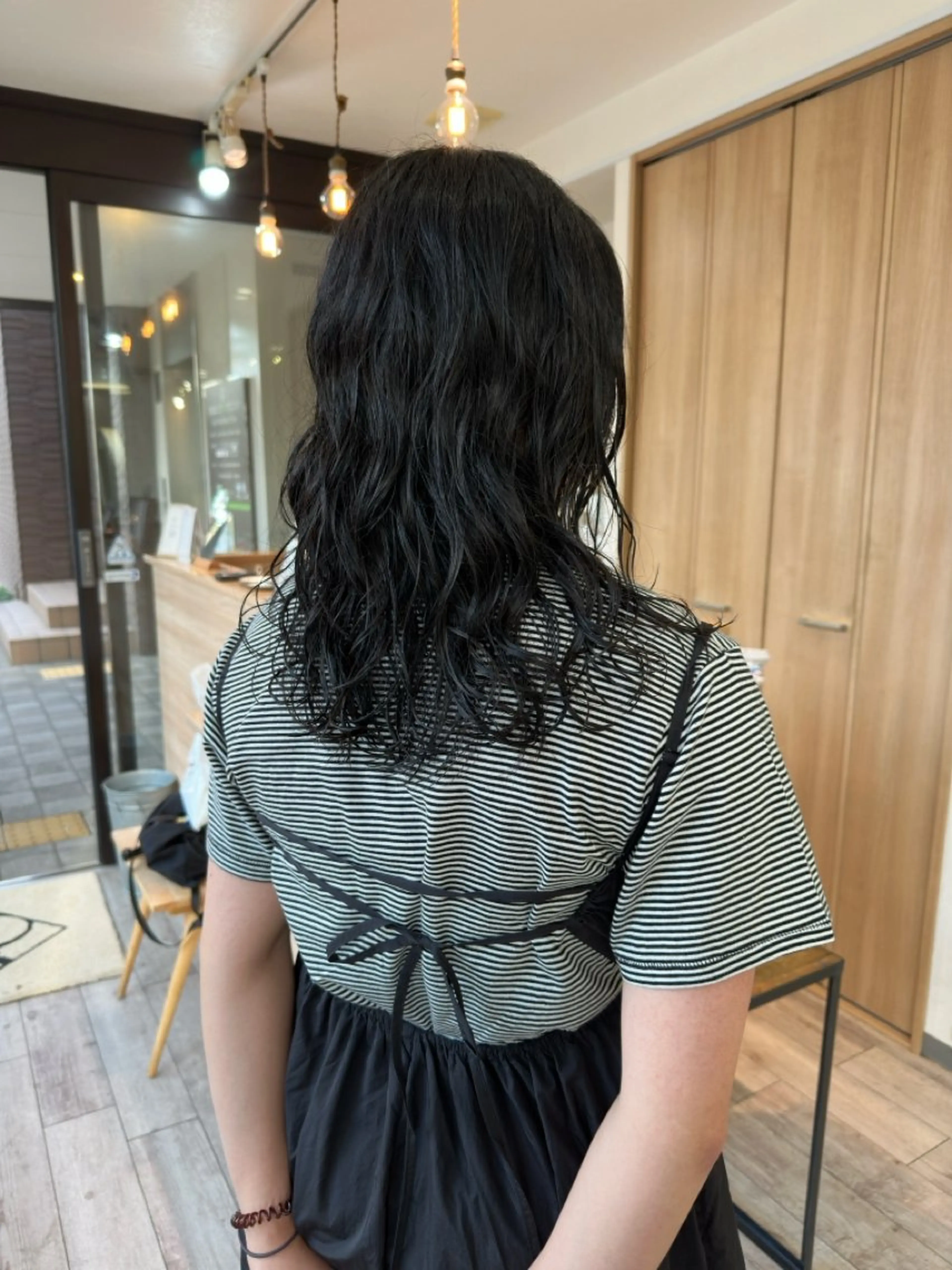 セミロング パーマ セミロングパーマ GIFT所属・橋本叶夢/ ショートヘア/透け感のヘアスタイル