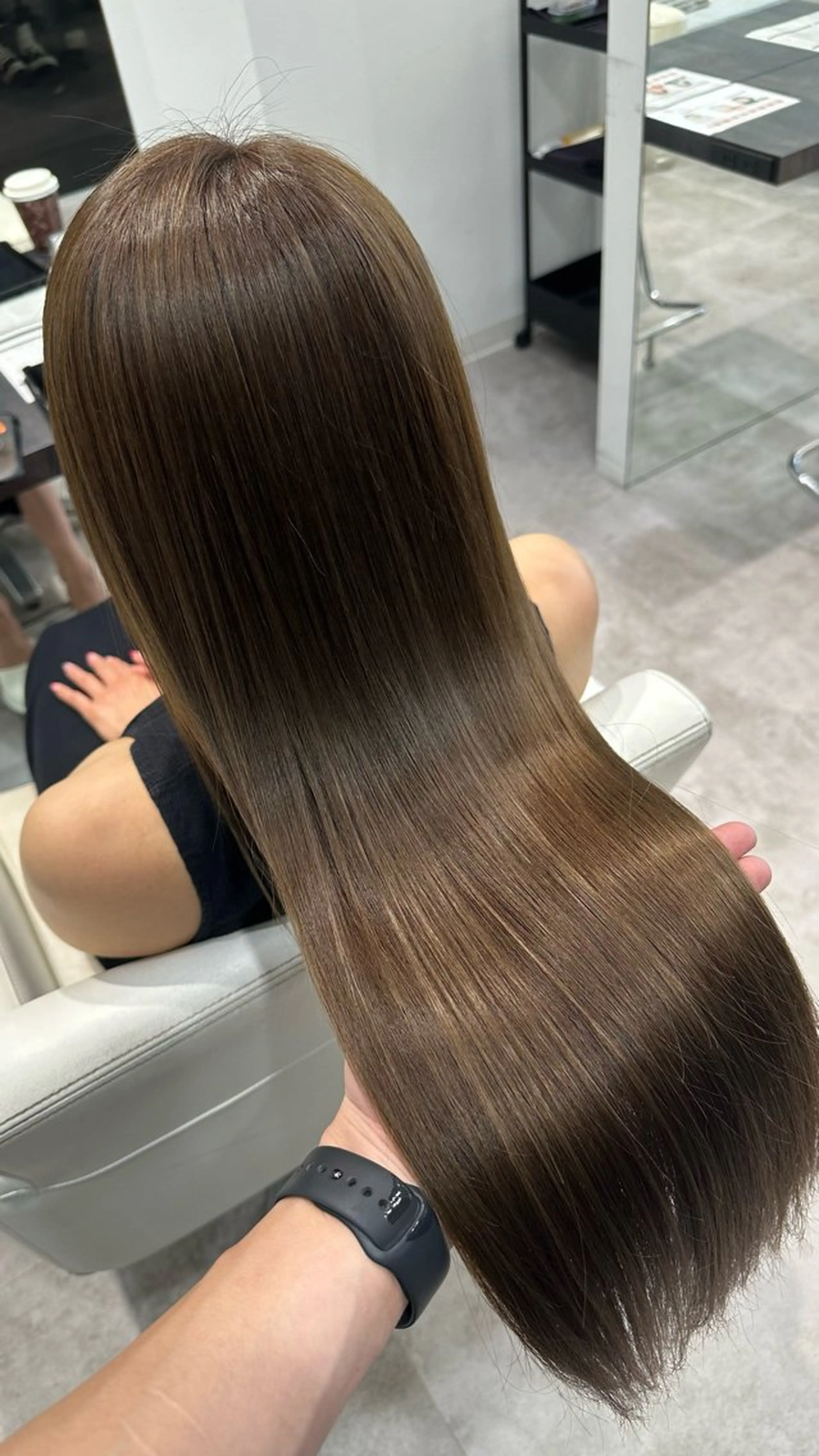 ロング カラー ヘアカラー トリートメント ✨大人韓国レイヤー ✨吉原 潤✨のヘアスタイル