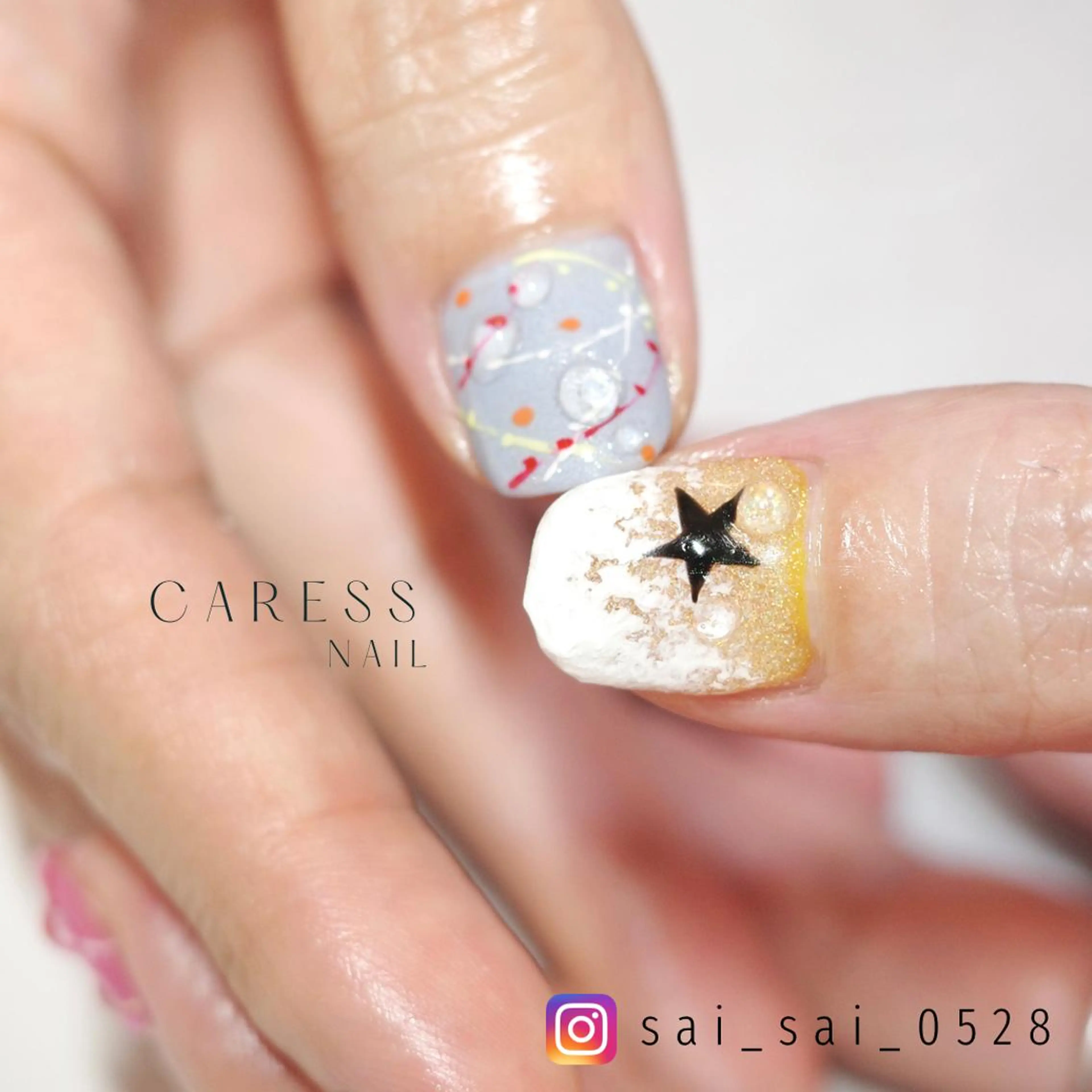 ネイル caress  nail カレスネイル　代々木上原所属・カレスネイル さいのネイルデザイン