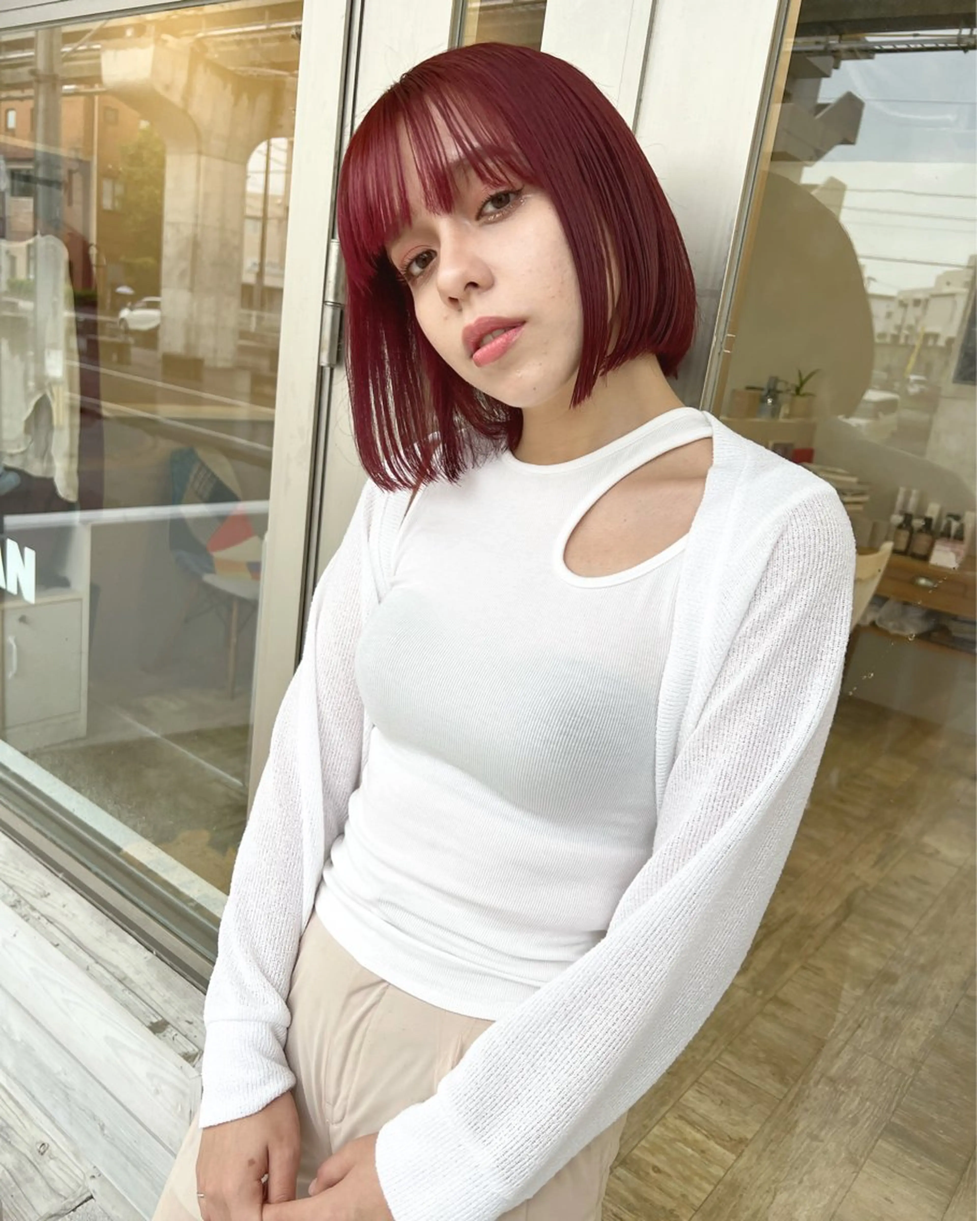 ショート カラー テトネ タカシのヘアスタイル