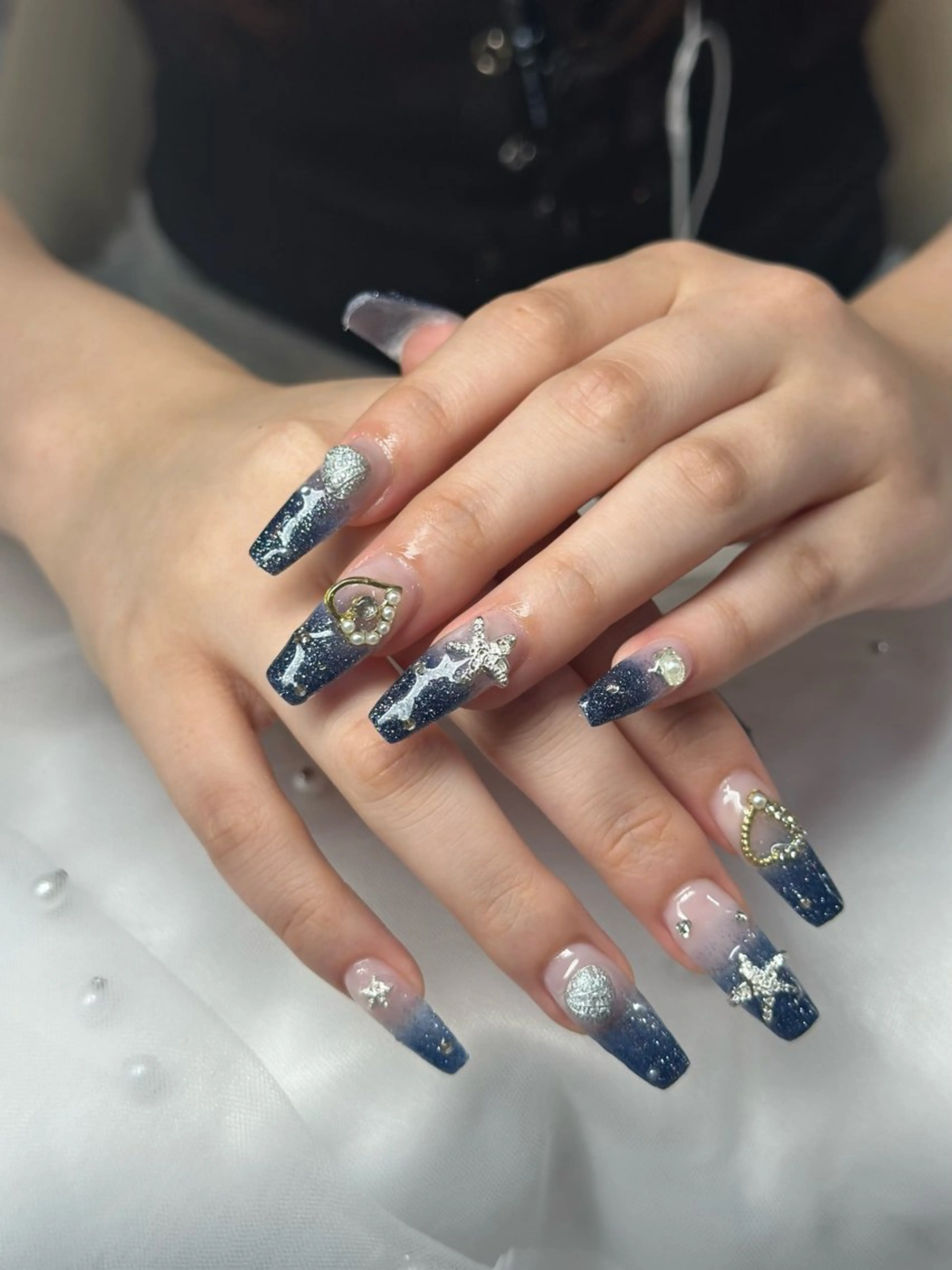 ネイル 長さ出し ネイルチップ Mi nailsのネイルデザイン