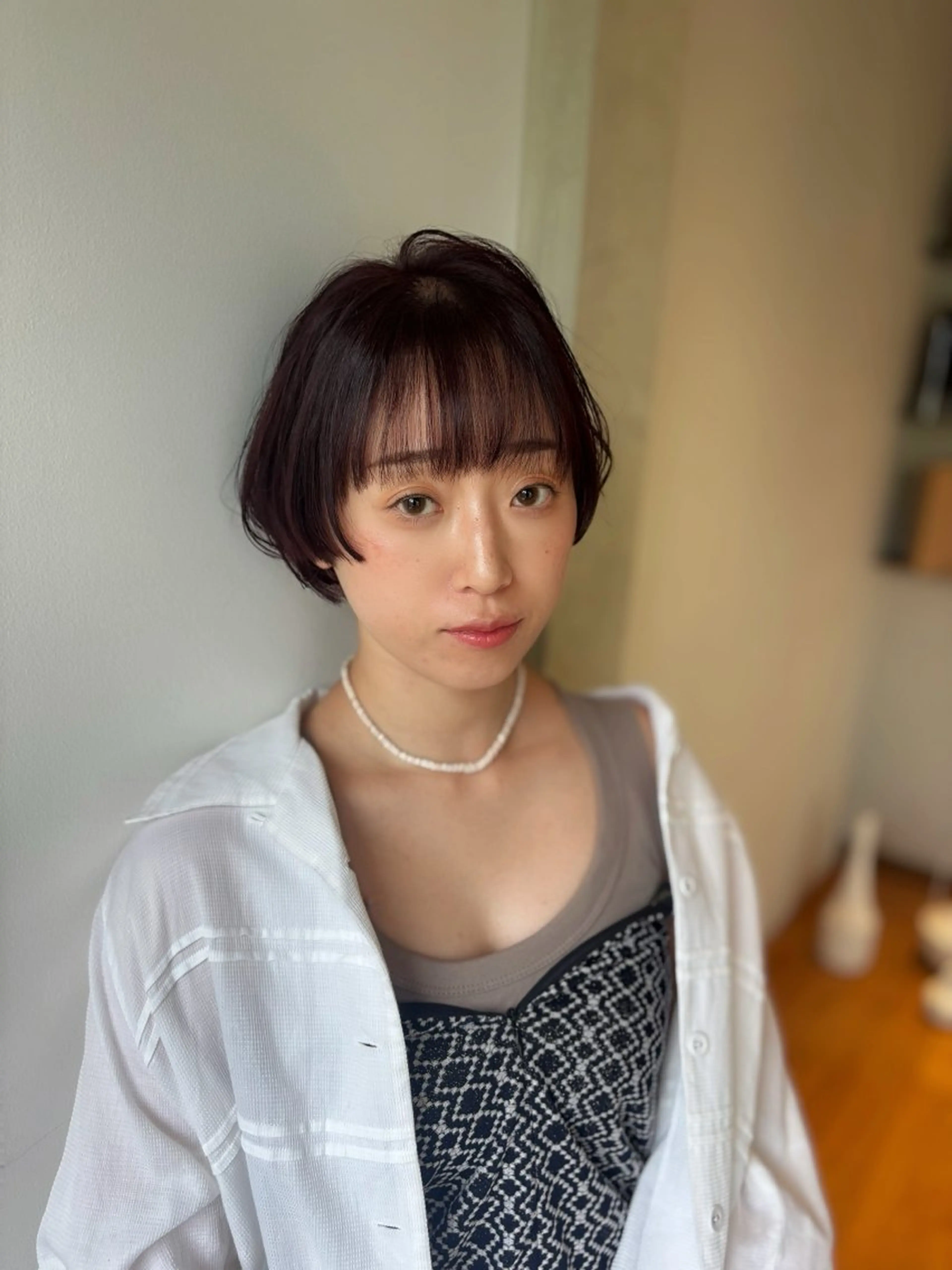 ショート カット ヘアカラー 白土 さくらのヘアスタイル