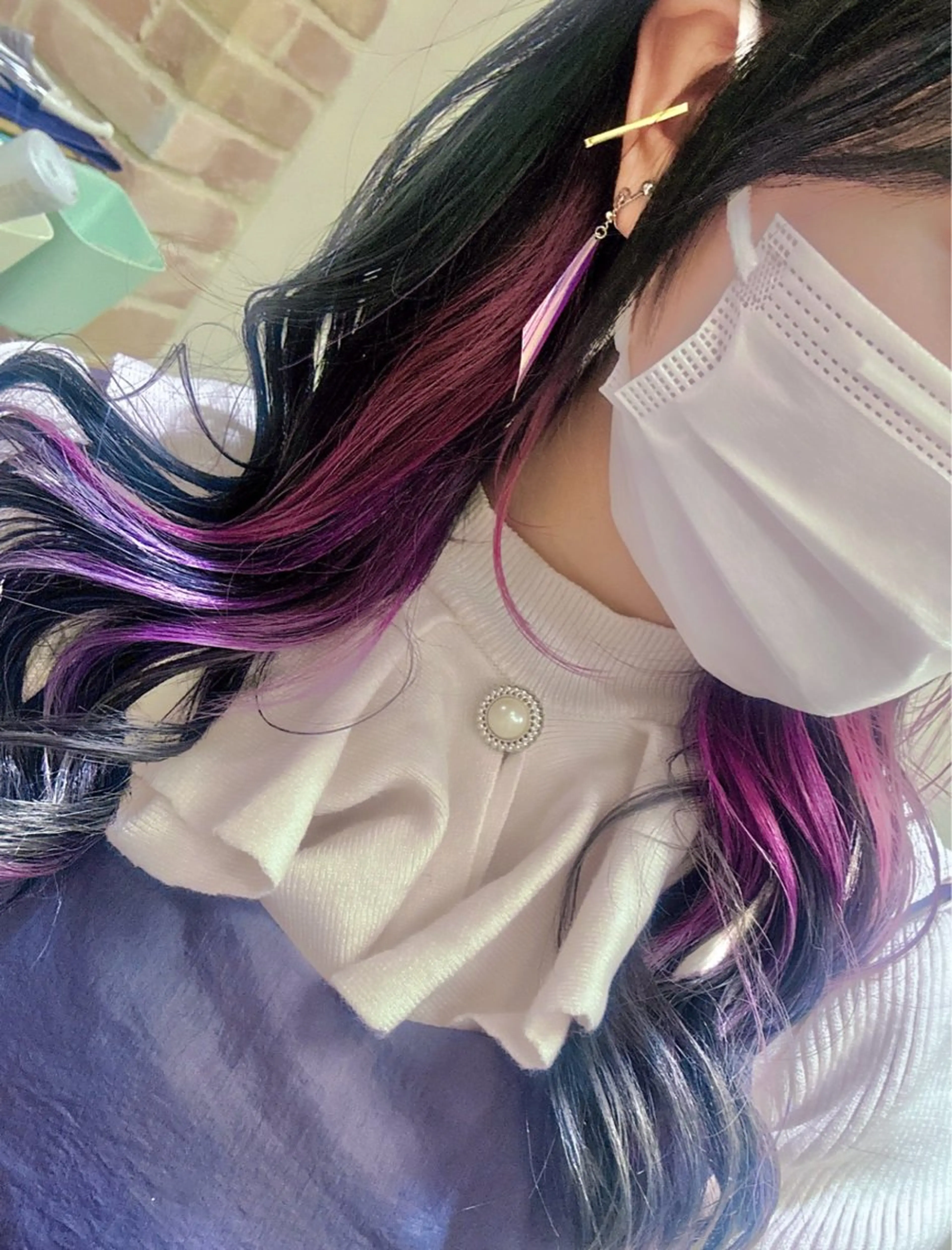 セミロング カラー 古川 琴美のヘアスタイル