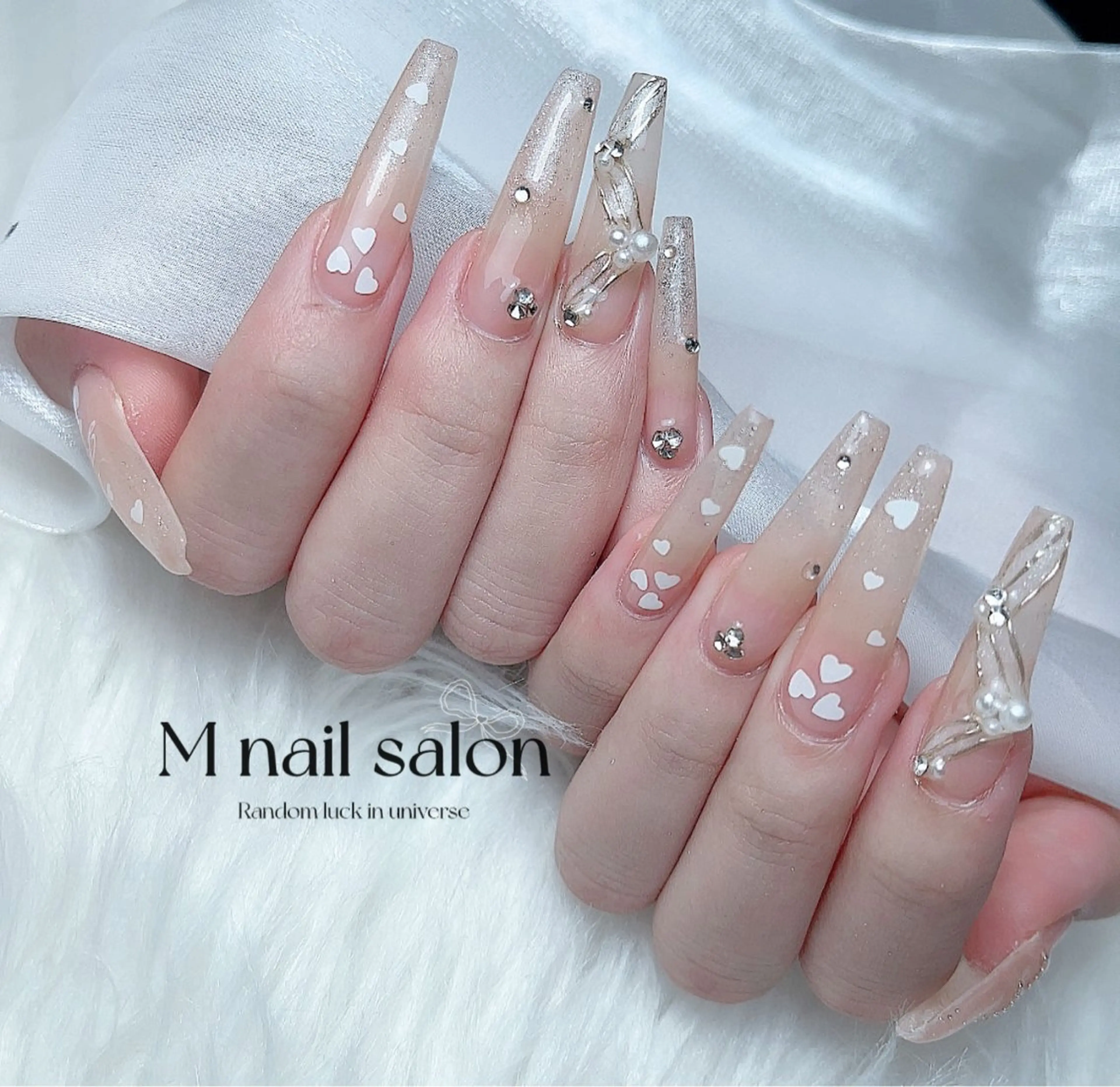 ネイル ハンドネイル M🌷nail 長さだし専門店のネイルデザイン