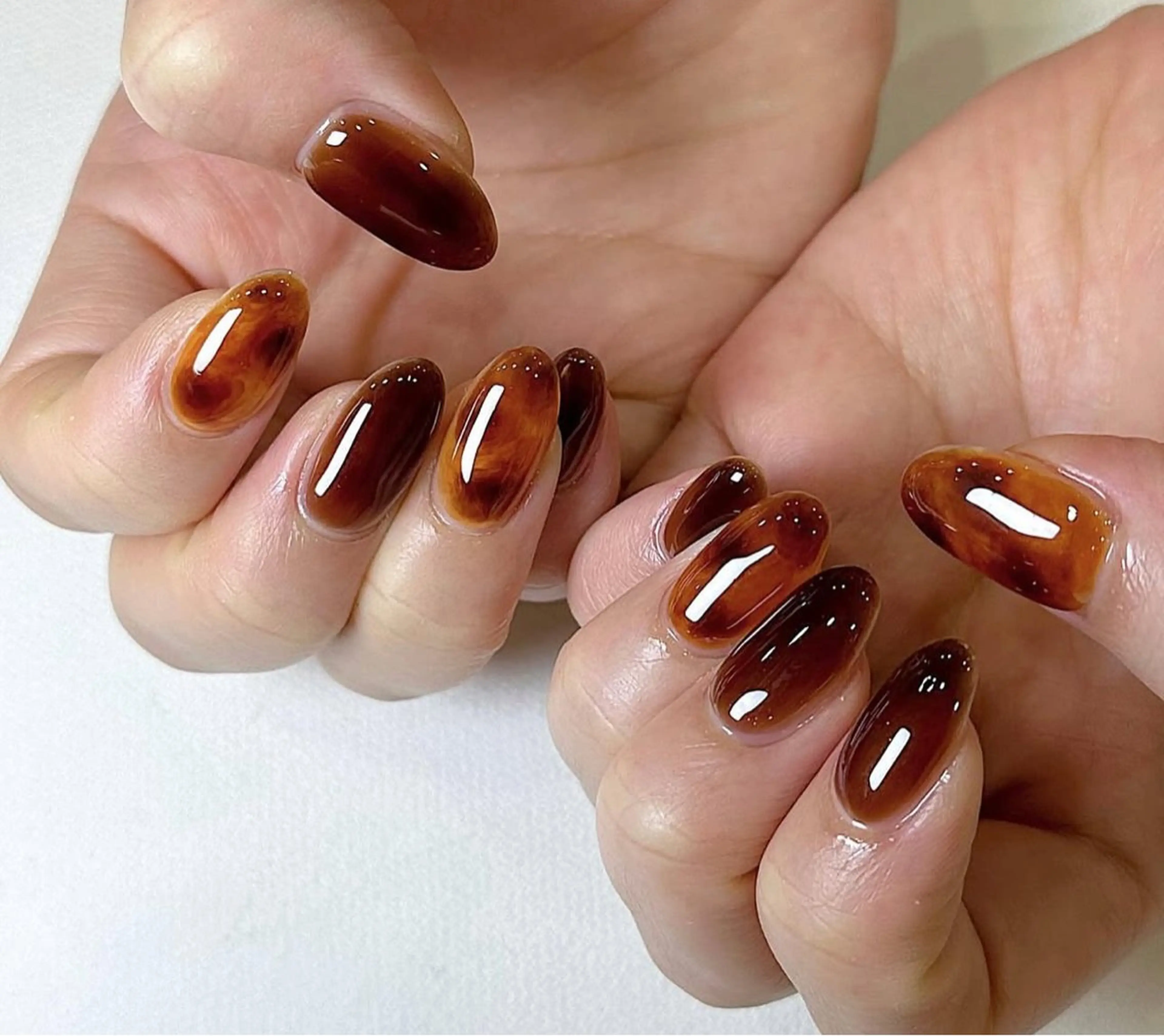 ネイル ハンドネイル 🎀PG🩵 ネイルサロンのネイルデザイン