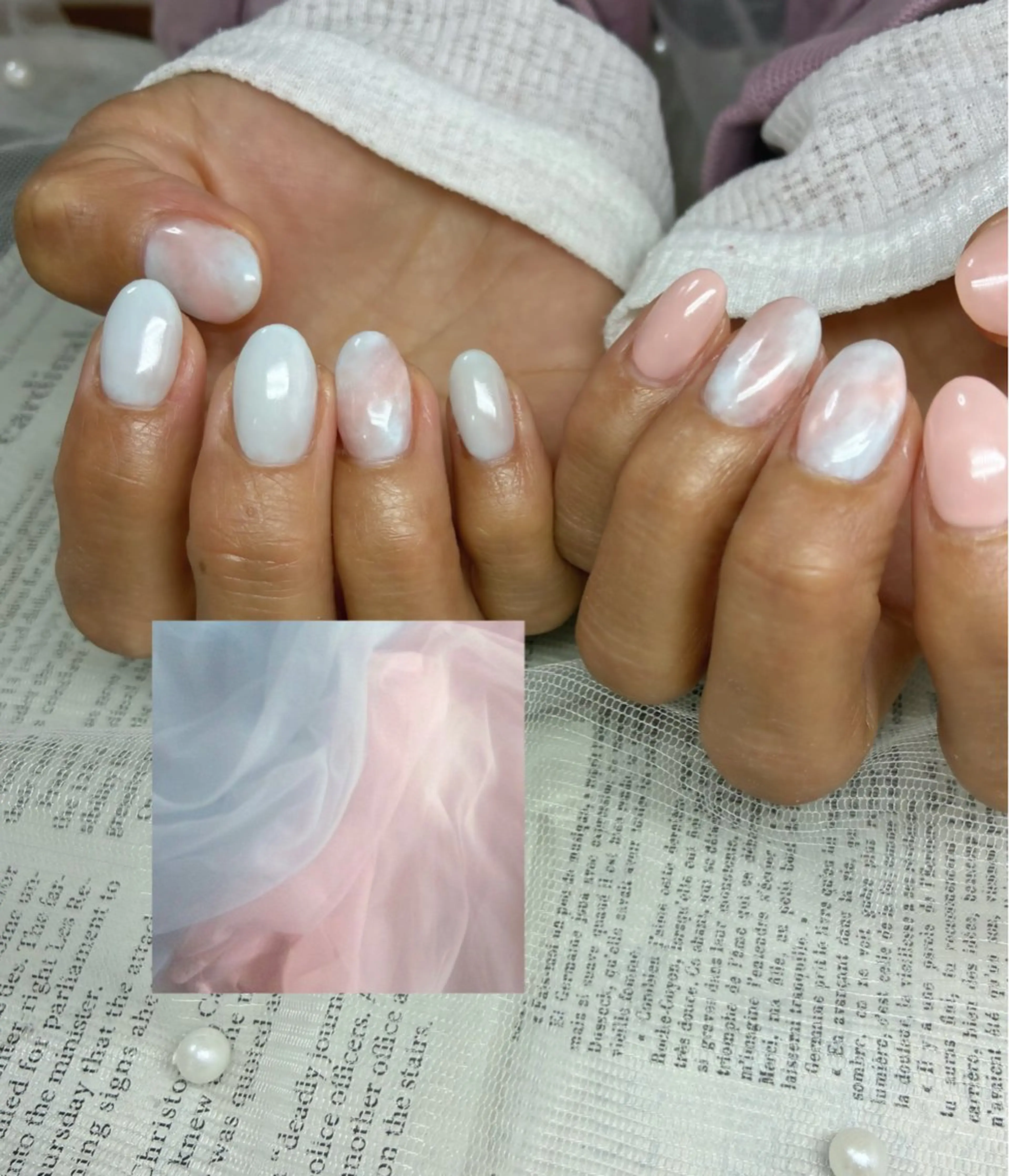 ネイル ニュアンスネイル shiki_nail 🪐のネイルデザイン