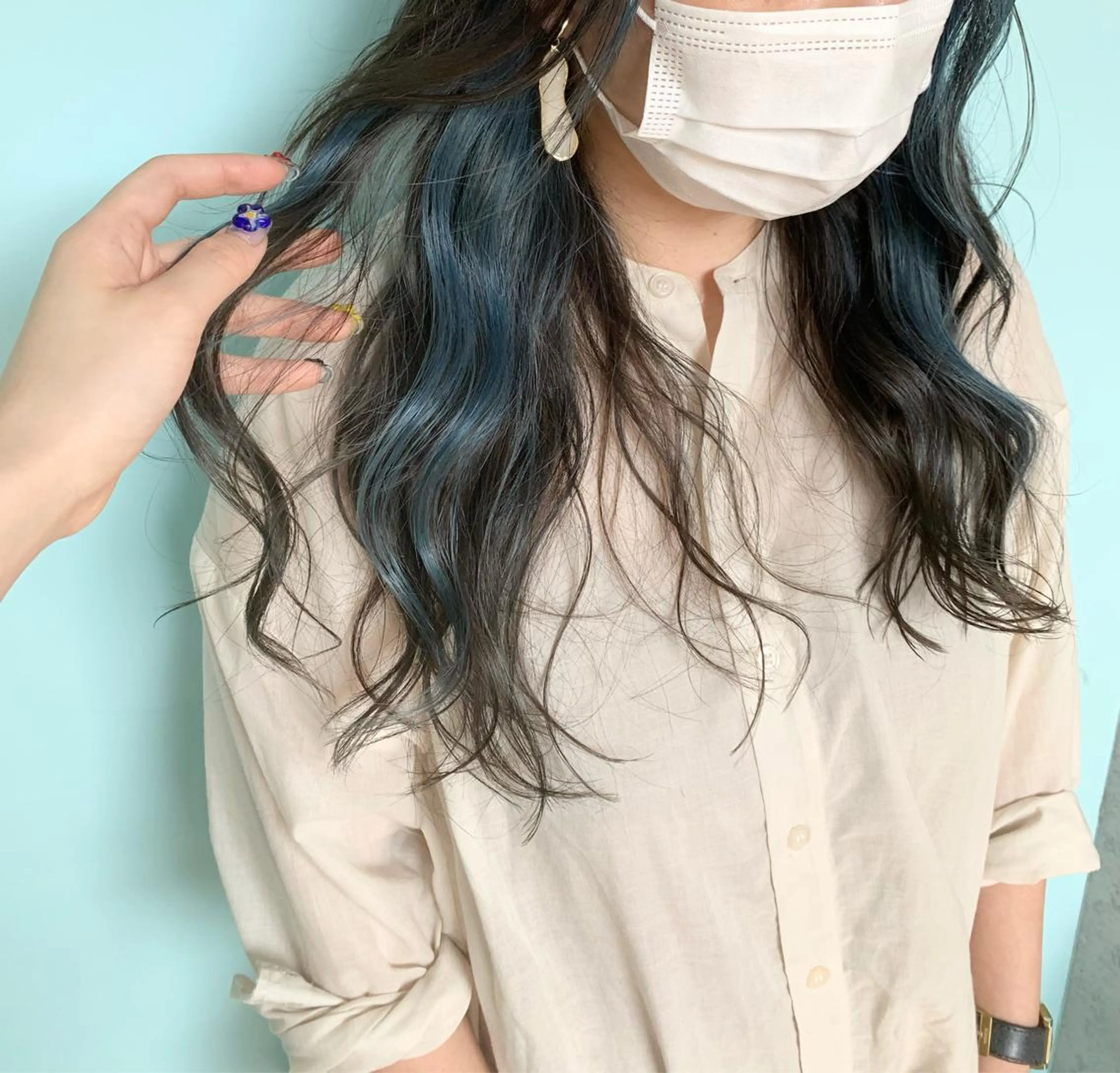 ロング カラー カット ヘアカラー トリートメント ally hairsalon所属・Emi .のヘアスタイル