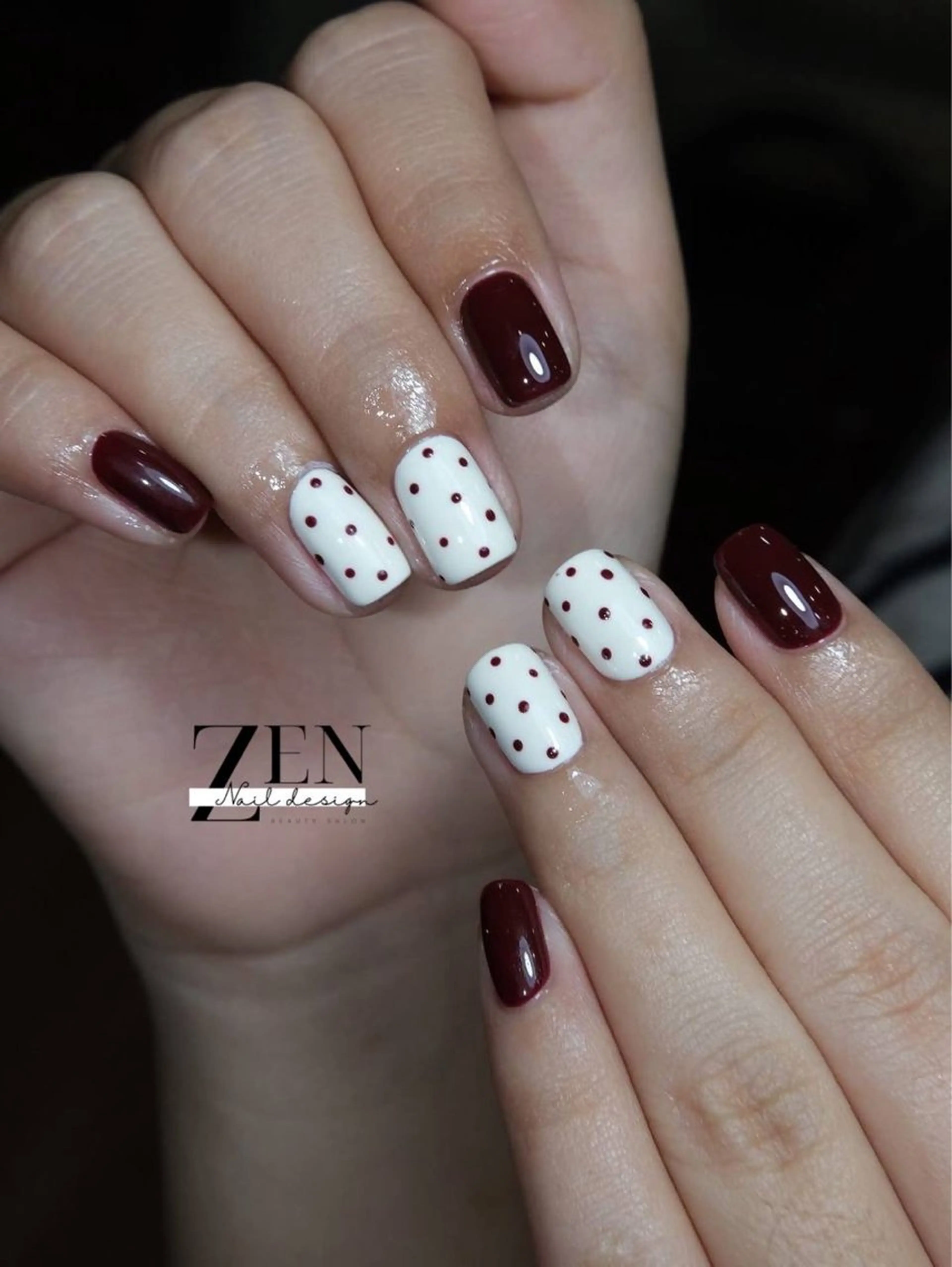 ネイル チークネイル 長さ出し フレンチネイル 韓国ネイル マグネットネイル ハンドネイル Zen Nail Design 池袋のネイルデザイン