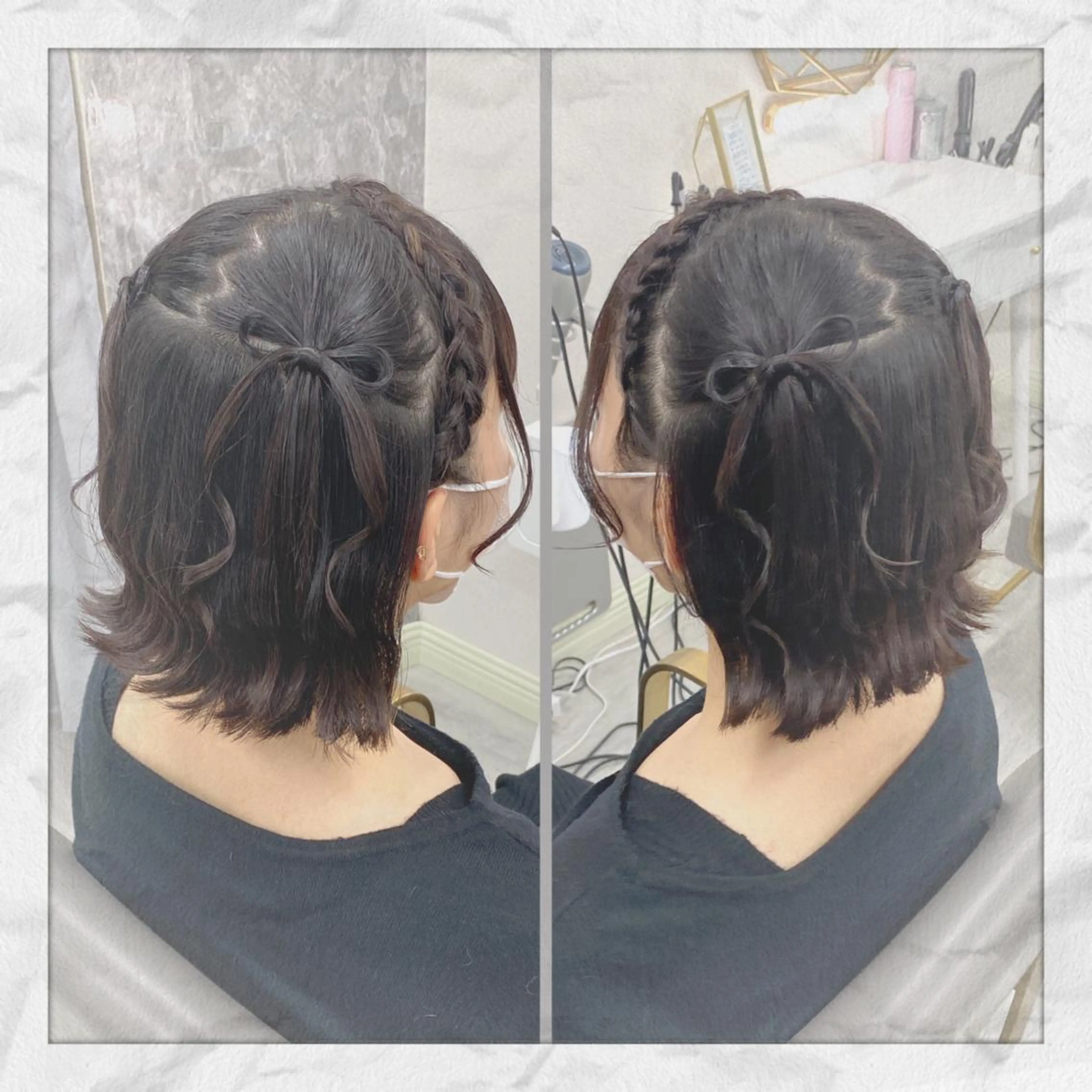 ショート ヘアアレンジ ヘアセット ヘアセット/着付け 𓇼 松本 夏美𓇼のヘアスタイル