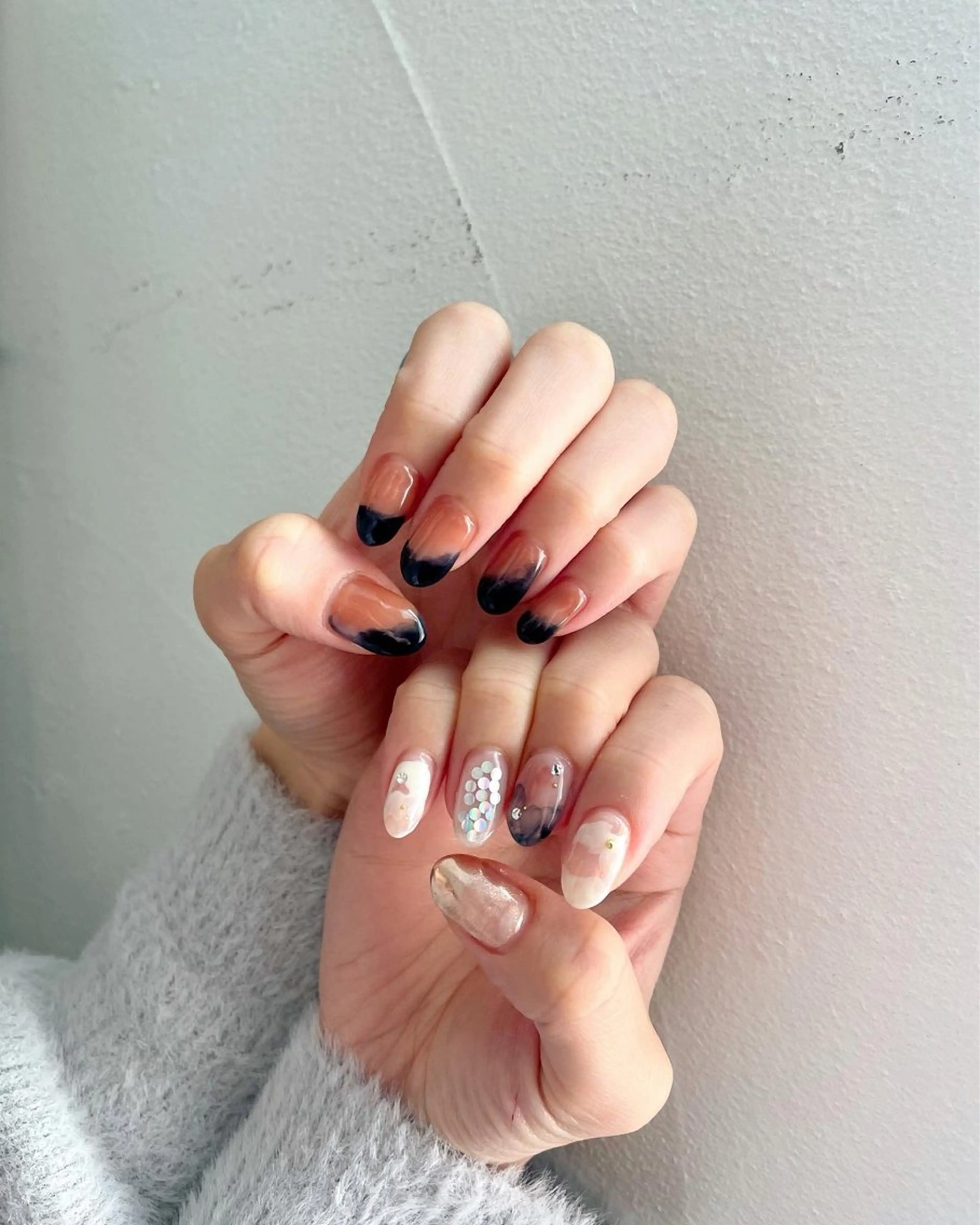 ネイル ジェルネイル 韓国ネイル パラジェル シンプルネイル ハンドネイル フットネイル 甲府市徳行 🧸prunelleのネイルデザイン