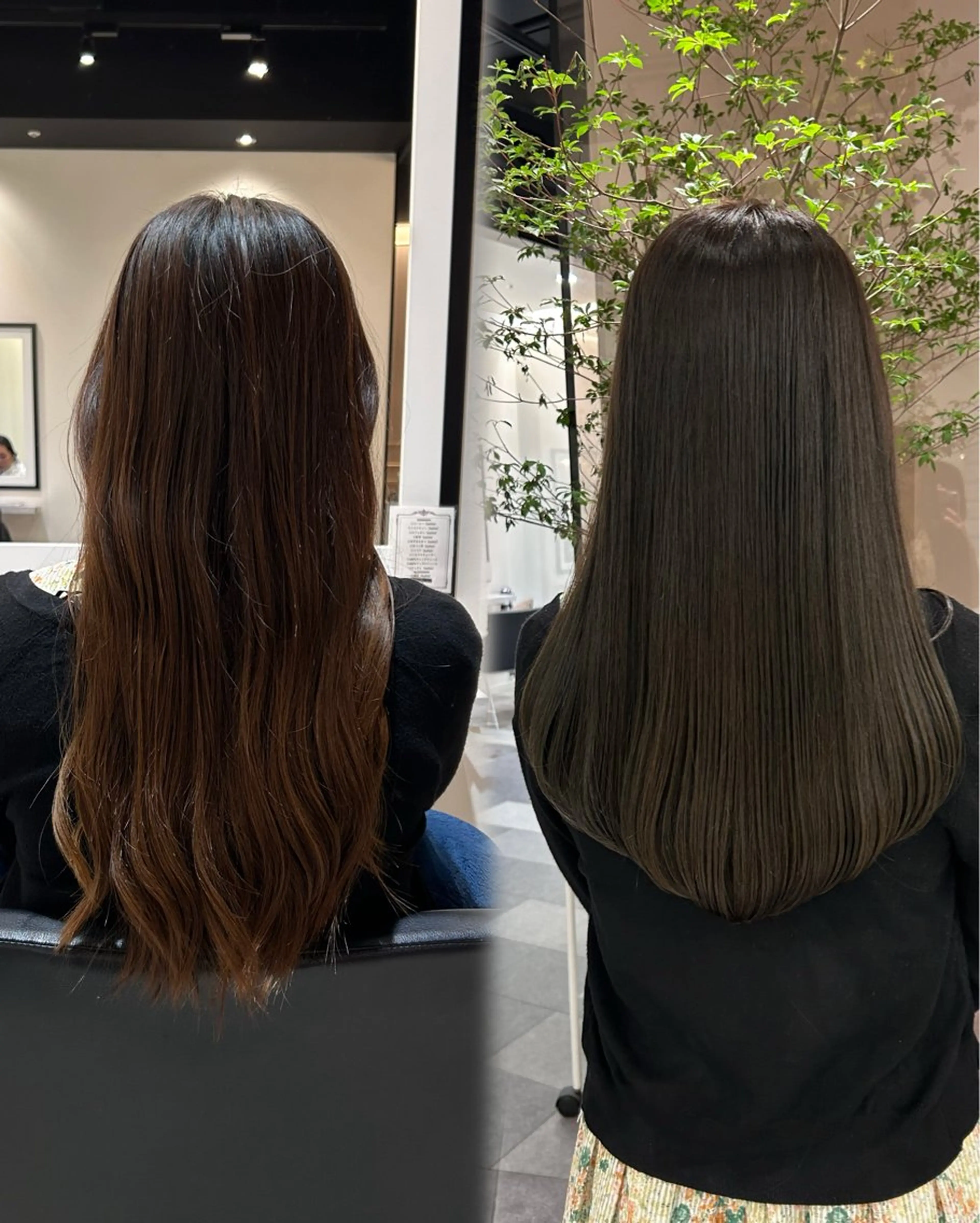 ロング カラー ヘアカラー トリートメント 中原 優美のヘアスタイル