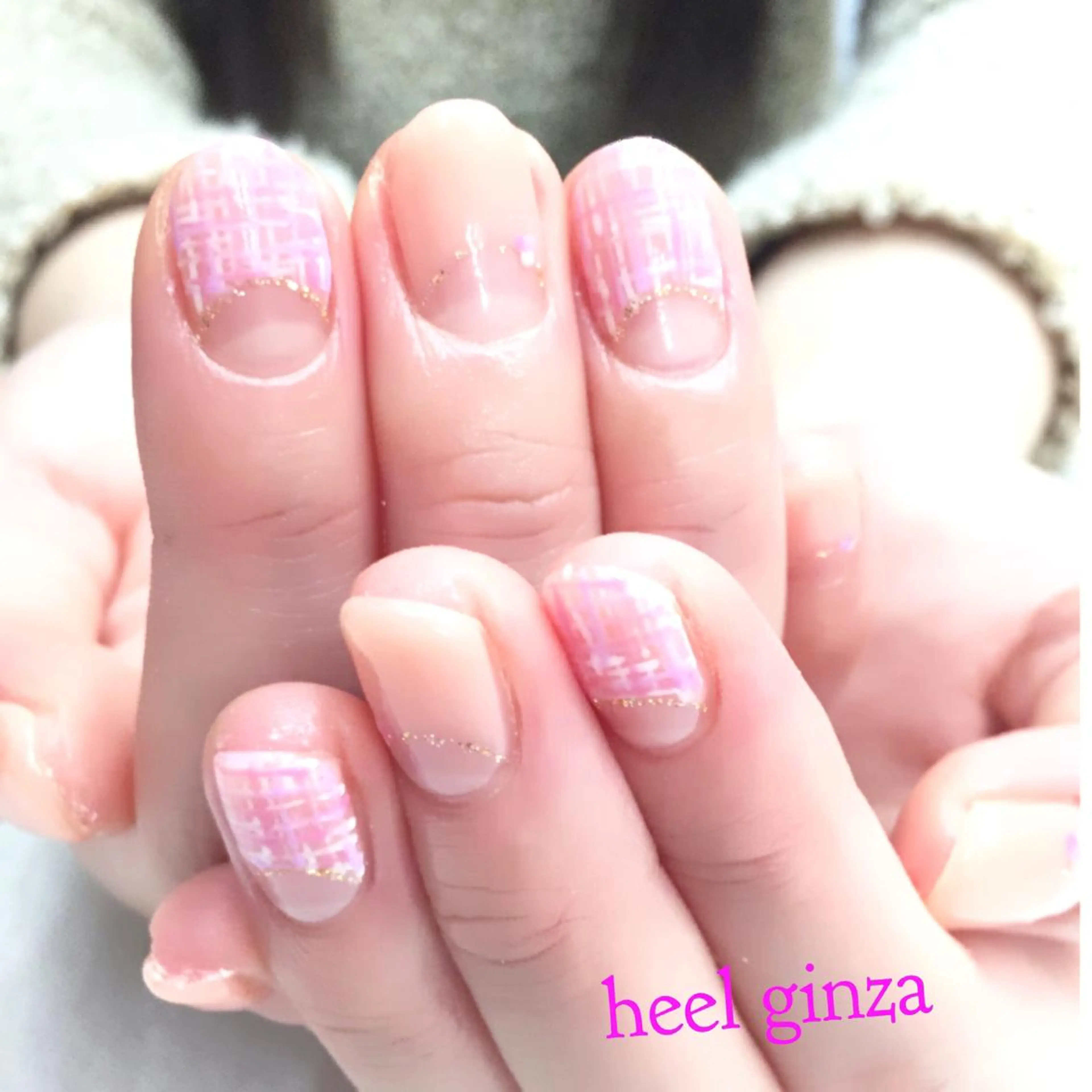 ネイル ツイードネイル miel nailのネイルデザイン